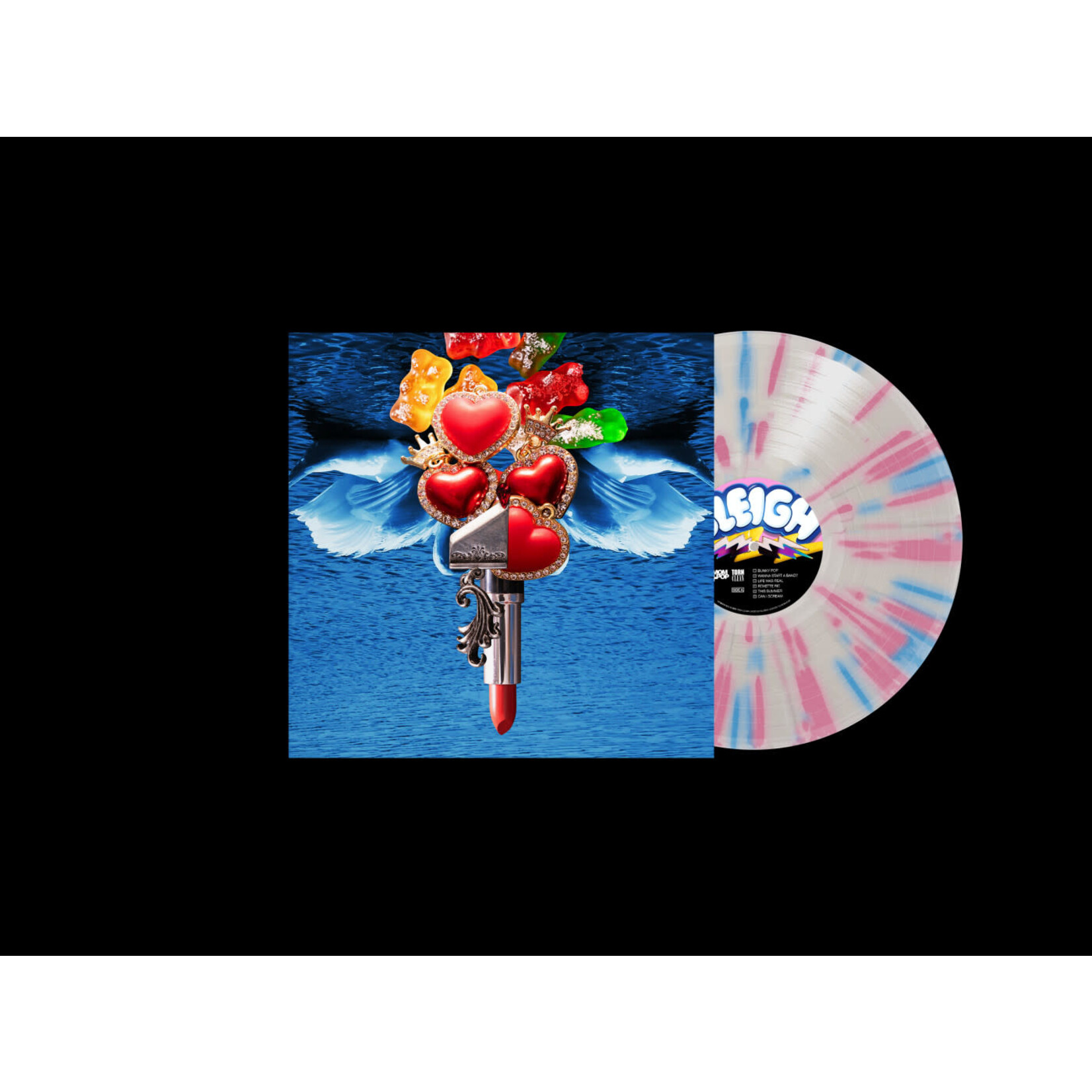 Mom+Pop Sleigh Bells - Bunky Becky Birthday Boy (LP) [Pink/Blue Splater]
