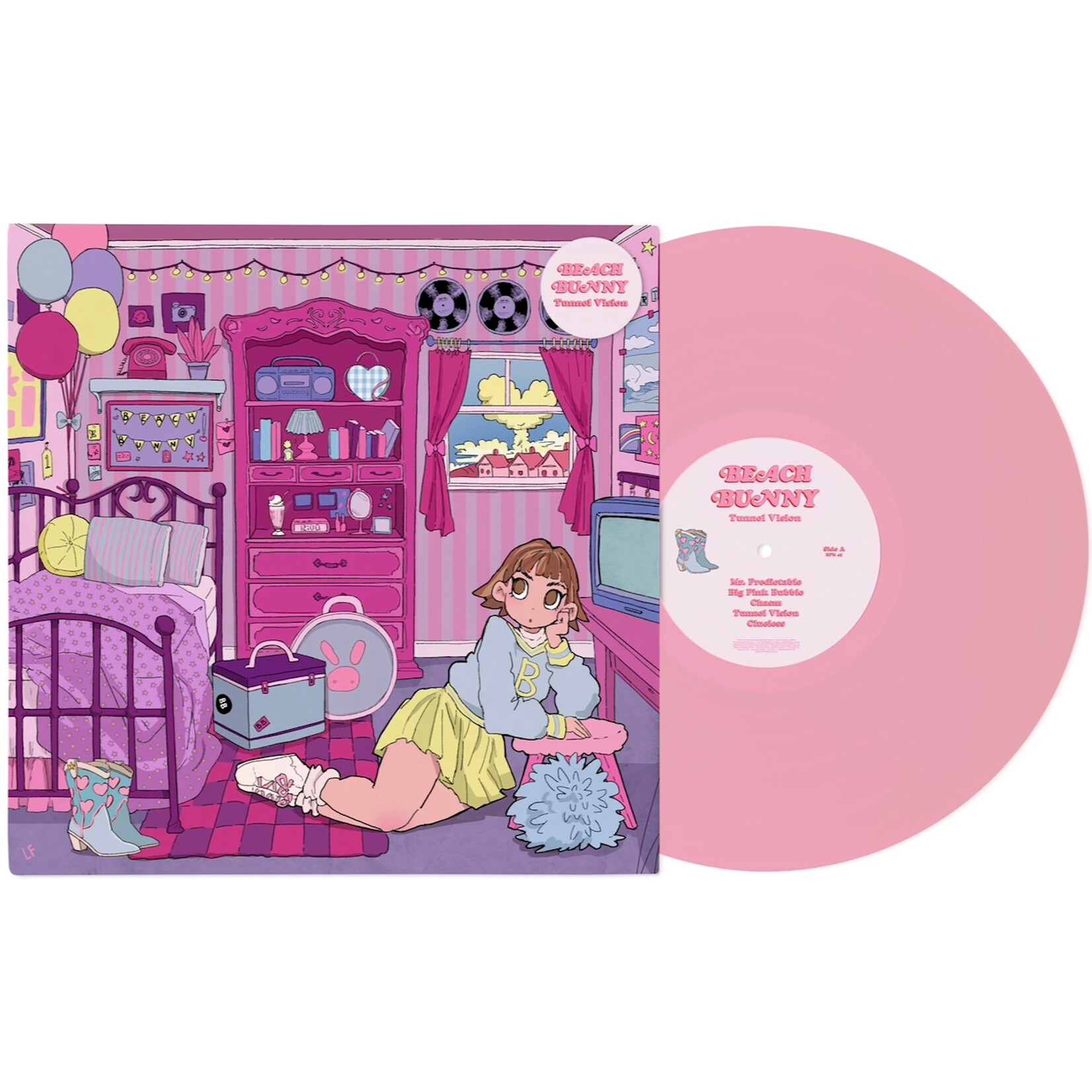 PRE-ORDER 08/08/25 | Beach Bunny - Tunnel Vision (LP) [Baby Pink]
