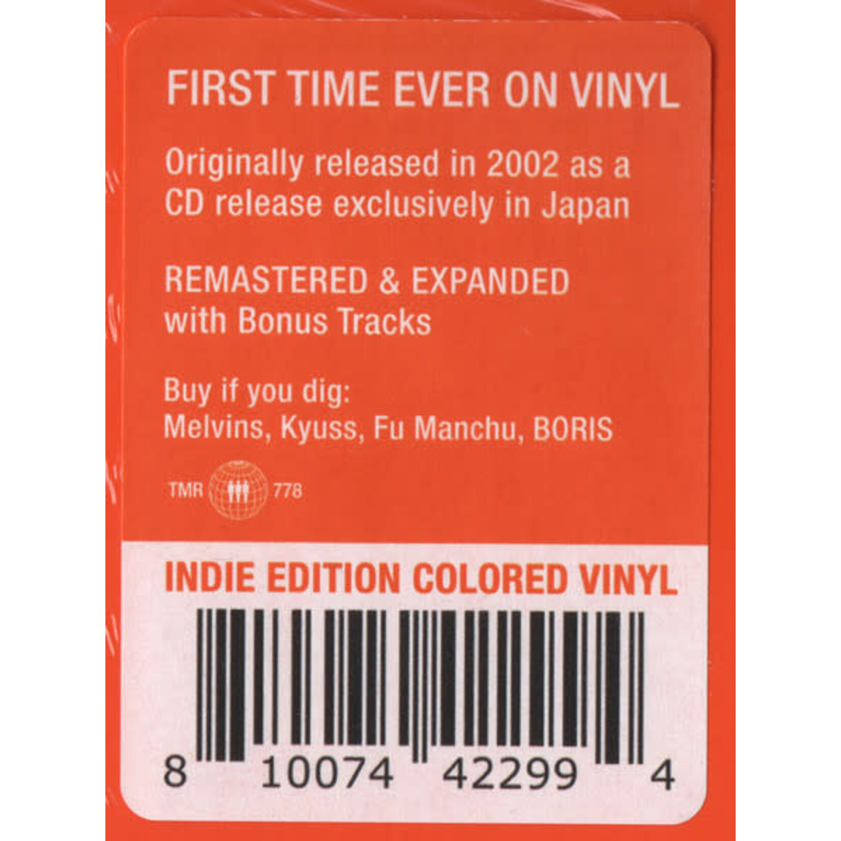 Third Man Boris - Heavy Rocks 2002 (2LP) [Orange]