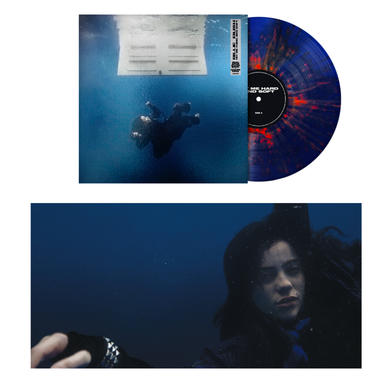 Interscope Billie Eilish - Hit Me Hard And Soft (LP) [Blue/Orange Splatter]