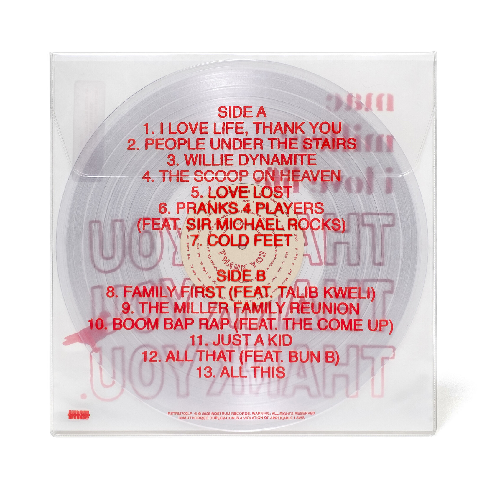 Rostrum Mac Miller - I Love Life, Thank You (2LP) [Clear]