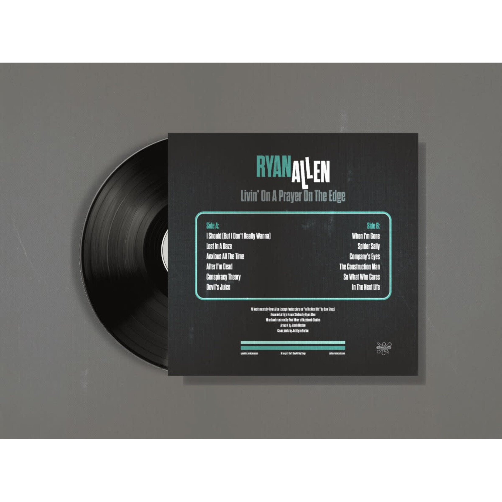 Ryan Allen - Livin On A Prayer On The Edge (LP)