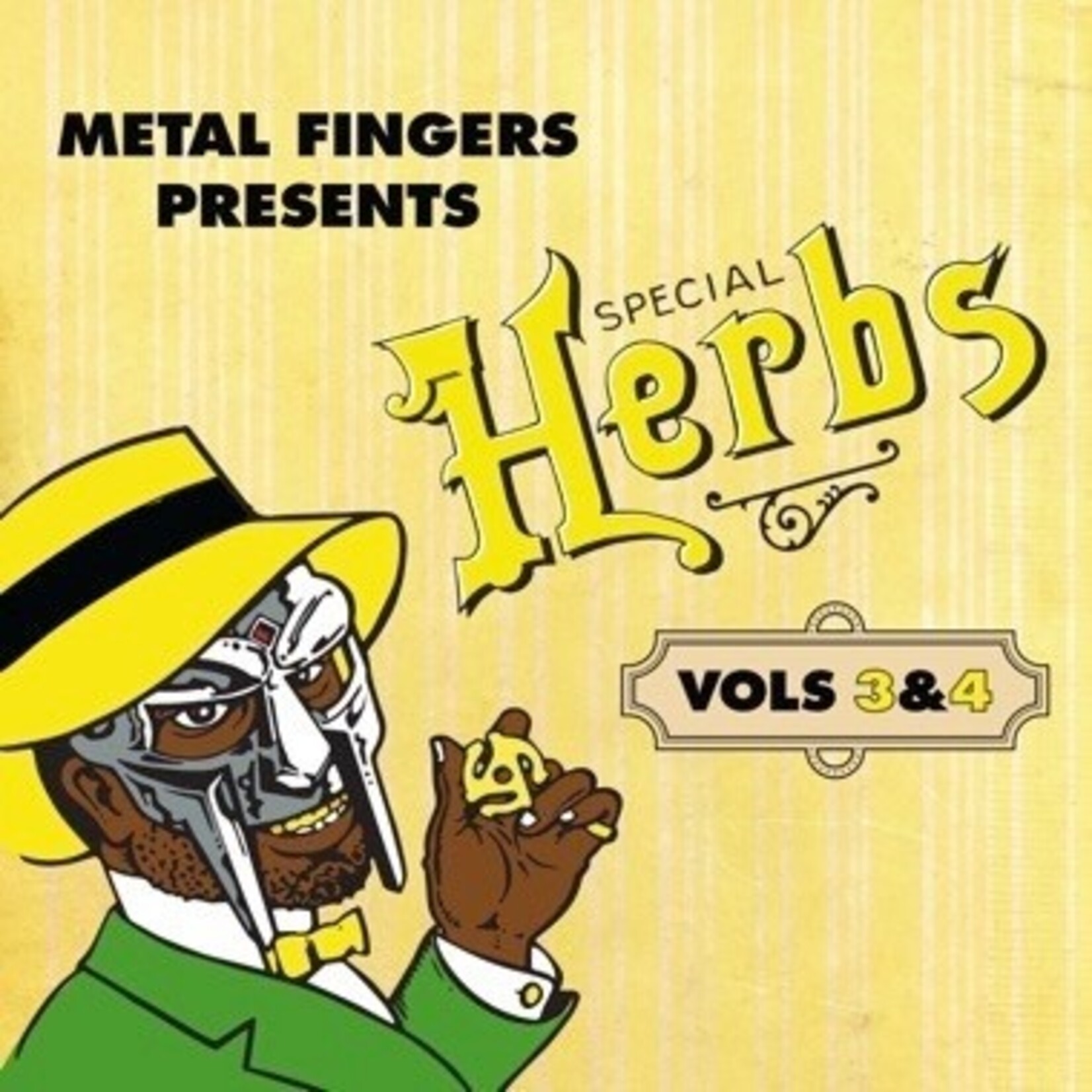 MF DOOM - Metal Fingers Presents: Special Herbs Vol 3 & 4 (LP) [Lemon Yellow]