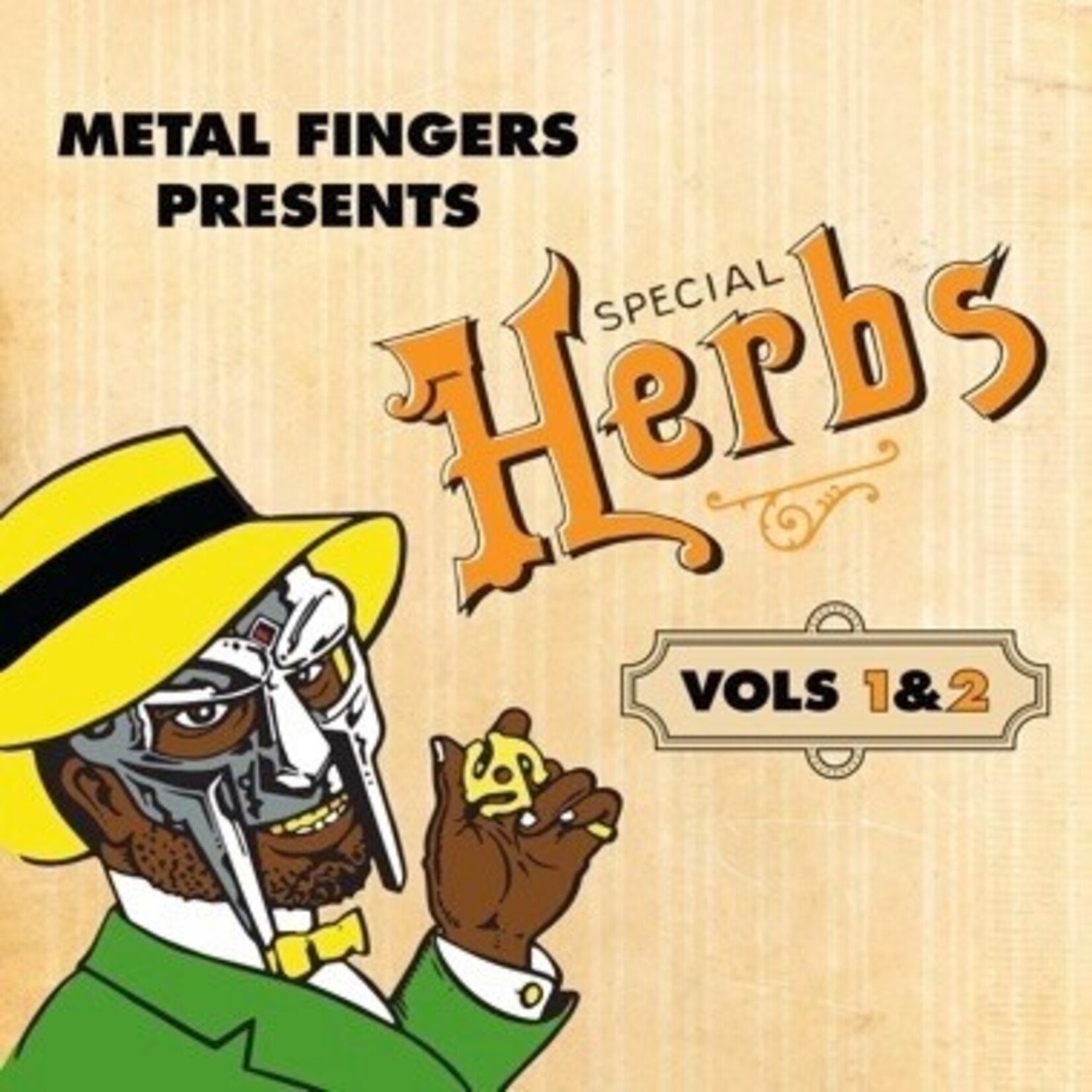 MF DOOM - Metal Fingers Presents: Special Herbs Vol 1 & 2 (LP) [Mustard Yellow]