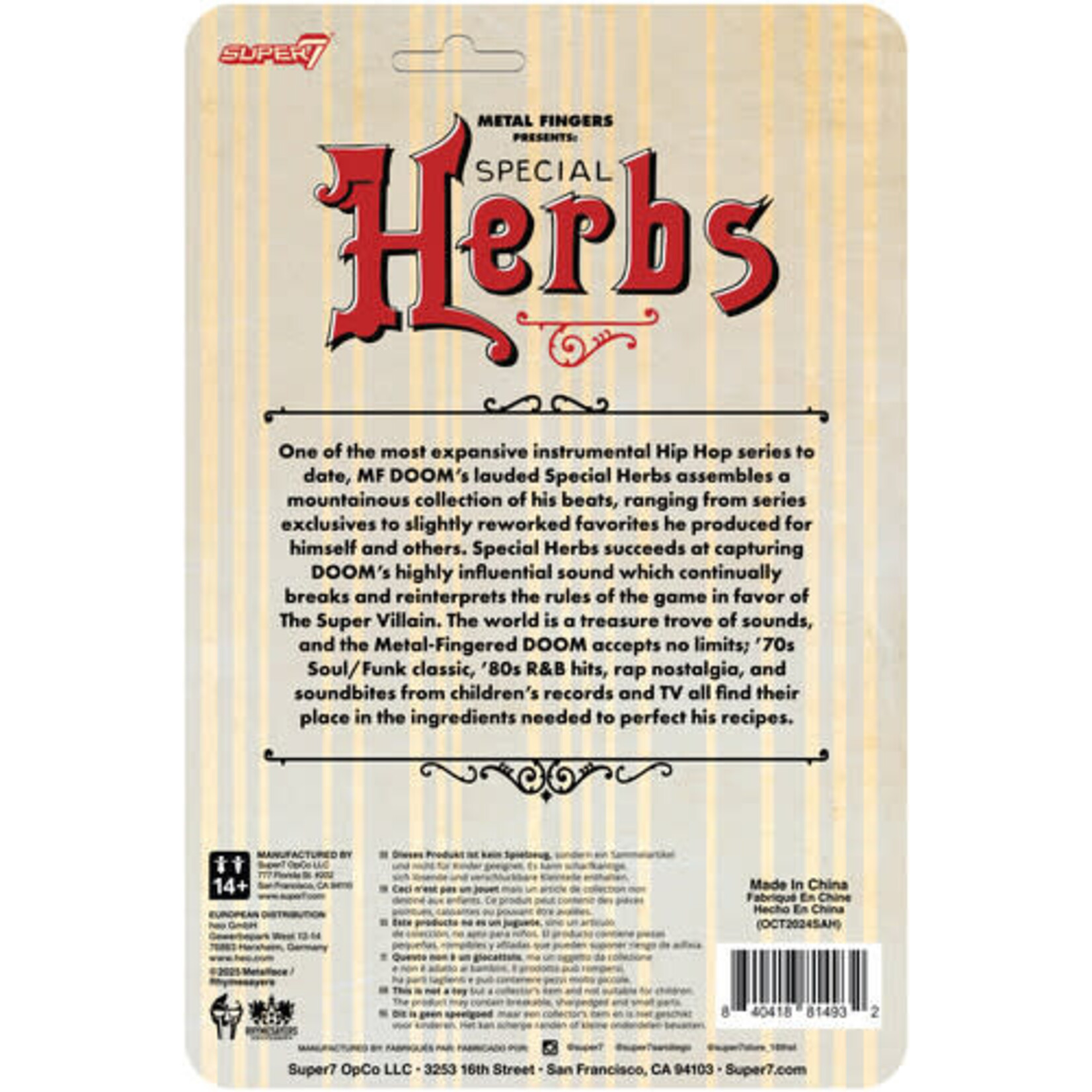 Super7 MF DOOM - Special Herbs (ReAction Figure)