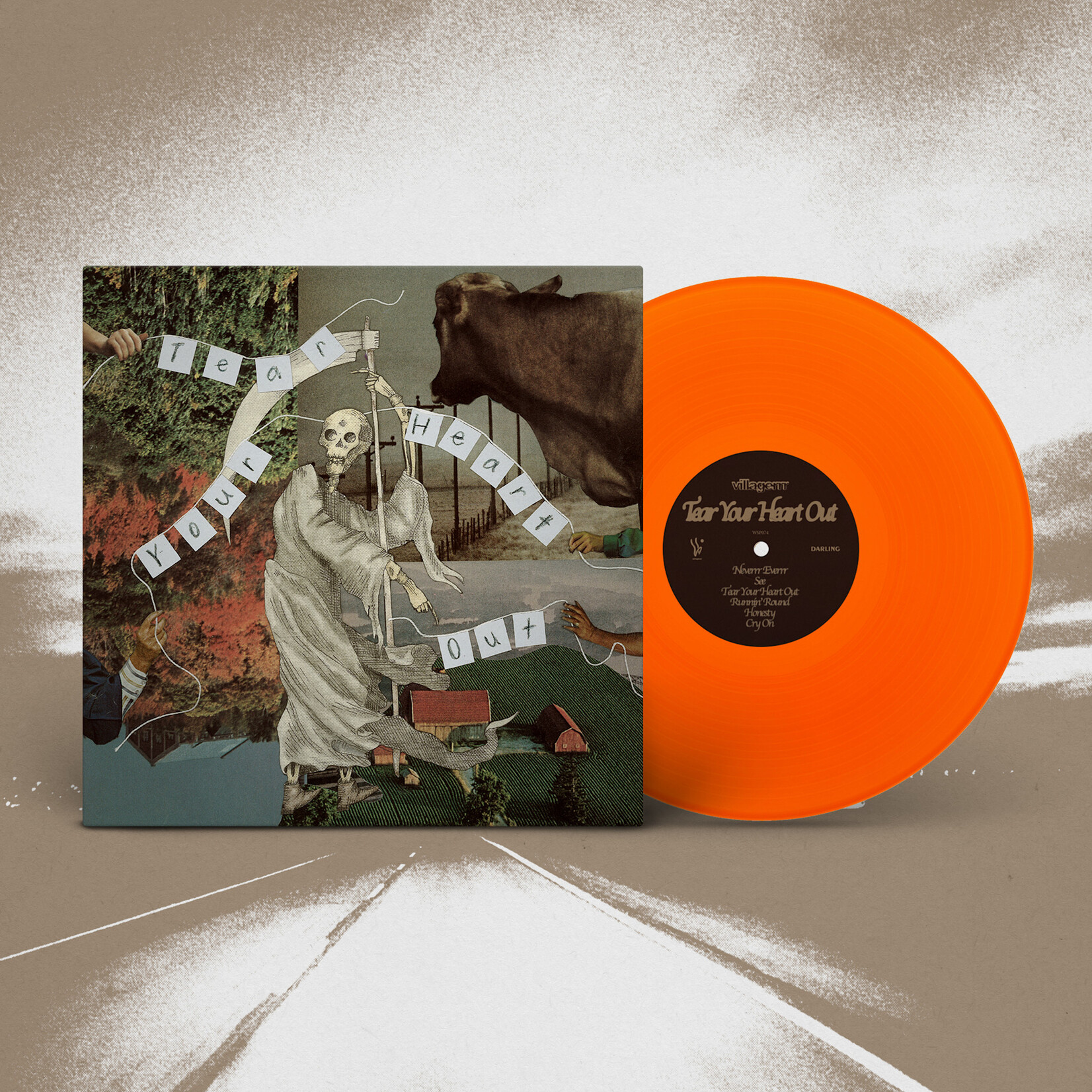Winspear villagerrr - Tear Your Heart Out (LP) [Hi-Vis Orange]