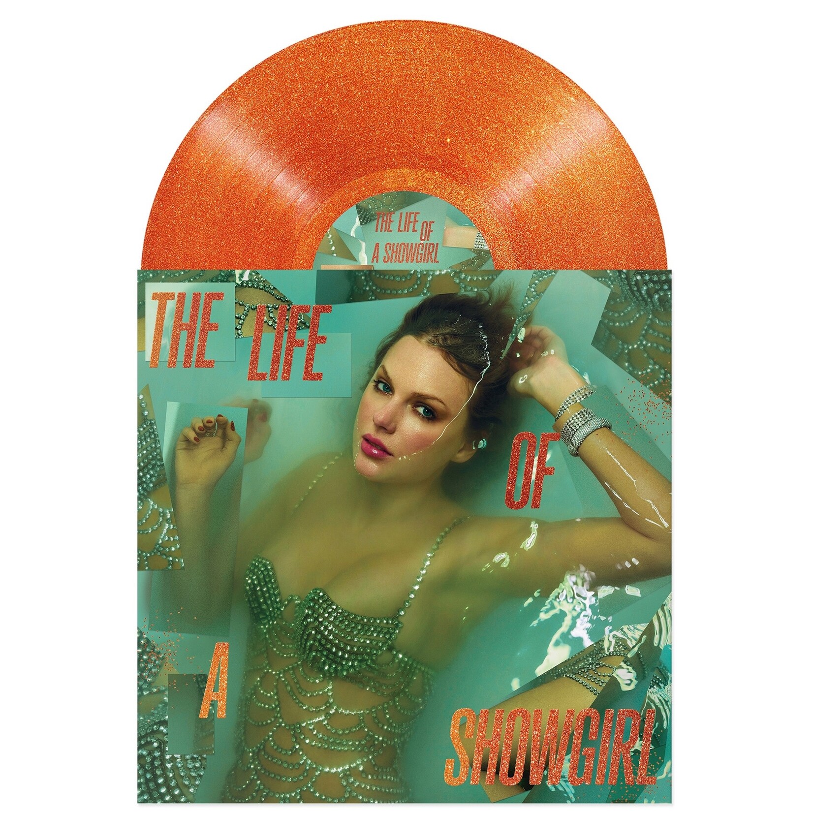 Taylor Swift - The Life of a Showgirl (LP) [Sweat + Vanilla Perfume Portofino Orange Glitter]