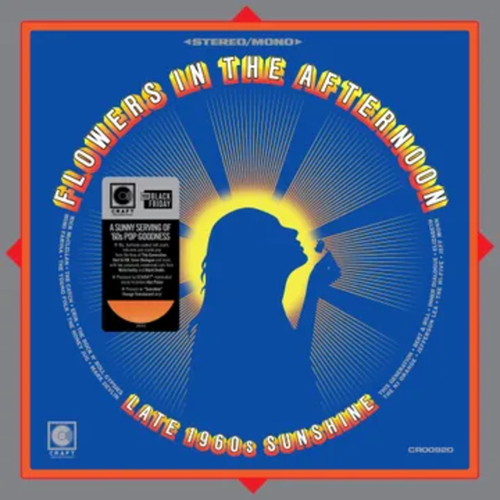 RSD Black Friday RSDBF25 | V/A - Flowers In the Afternoon: Late 1960's Sunshine (LP) [Orange]