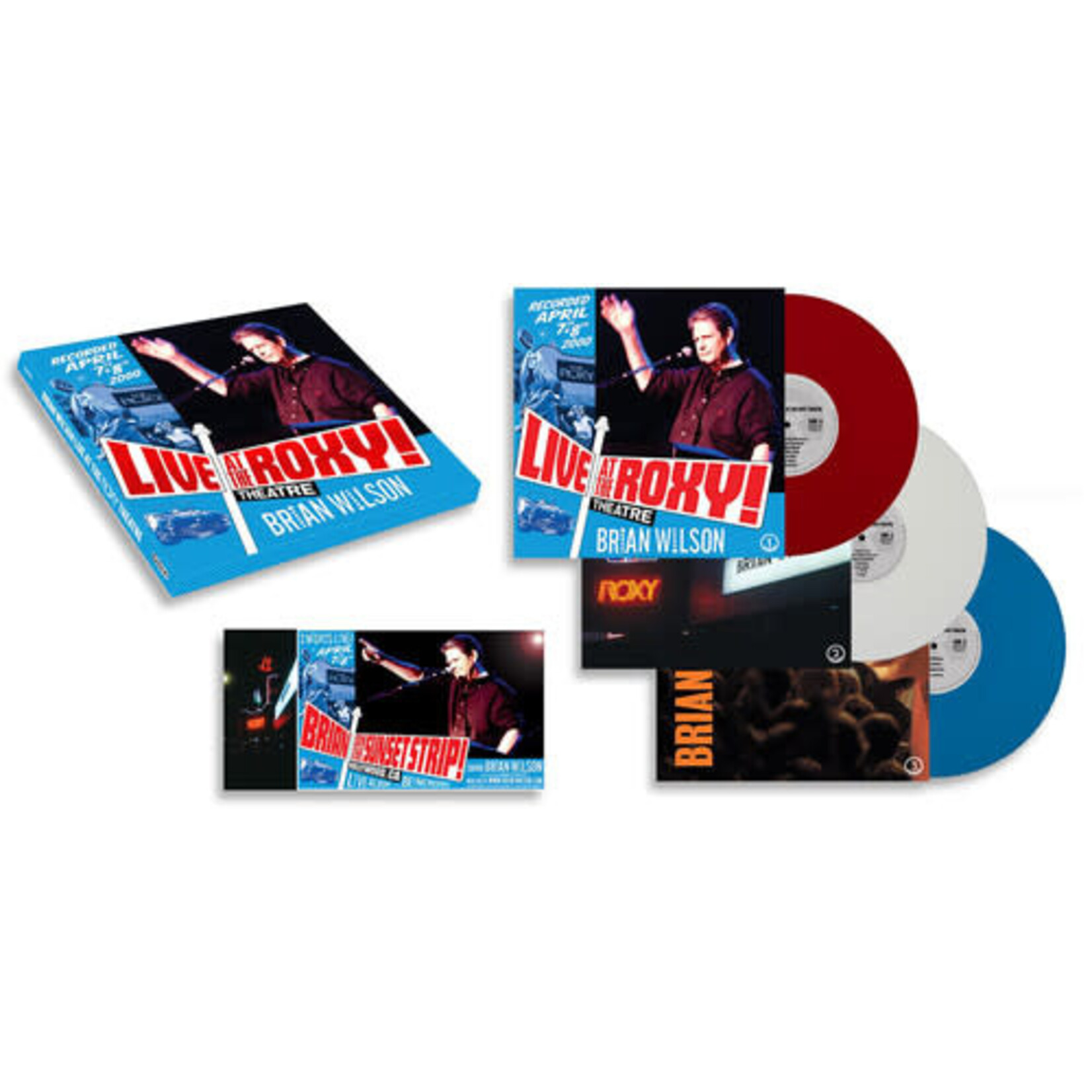 PRE-ORDER 11/07/25 | Brian Wilson - Live at the Roxy Theatre (3LP) [Red/White/Blue]