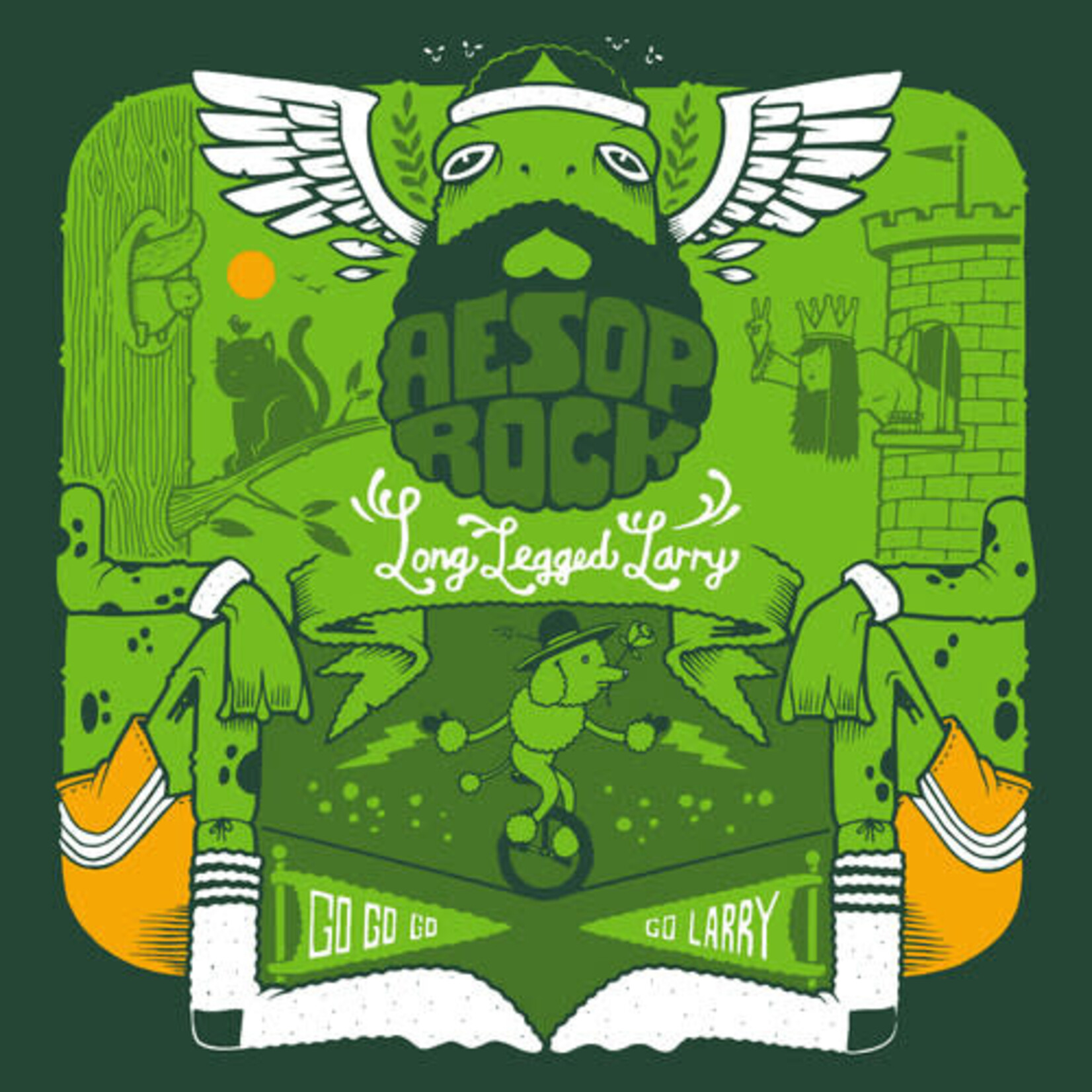 Rhymesayers Entertainment Aesop Rock - Long Legged Larry (7") [Green]