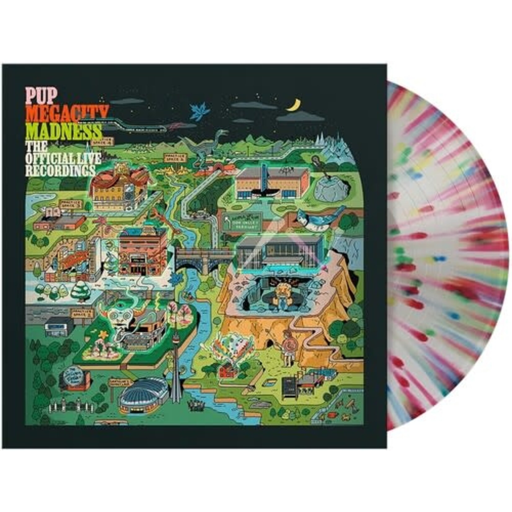 Rise PRE-ORDER 03/13/26 | Pup - Megacity Madness: The Official Live Recordings (LP) [Multicolor Splatter]