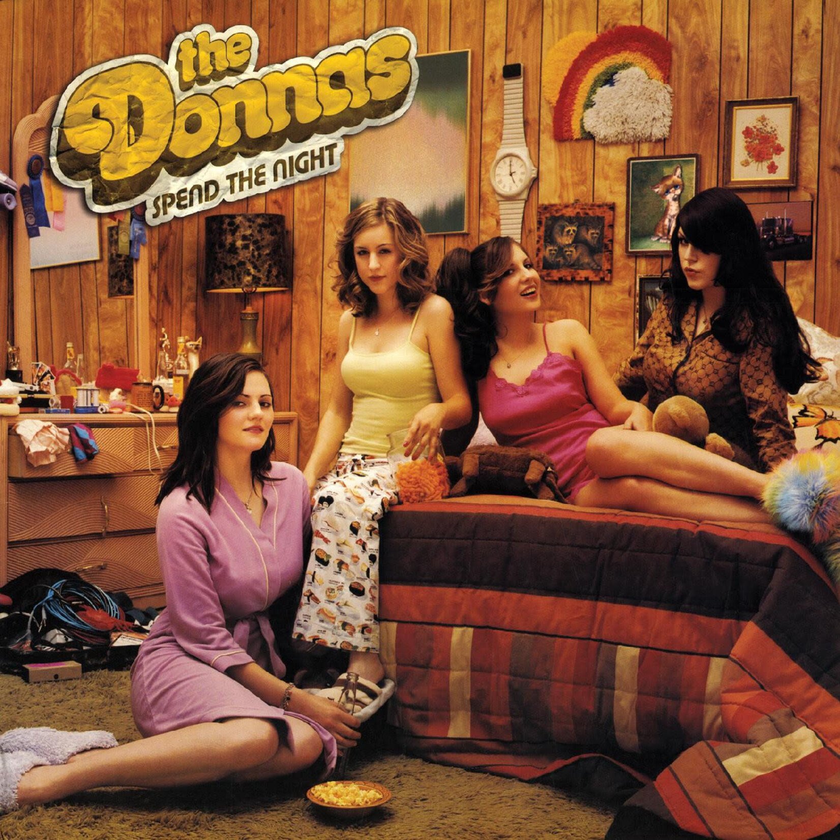 Real Gone PRE-ORDER 03/06/26 | Donnas - Spend The Night (LP) [Canary/Pink Splatter]