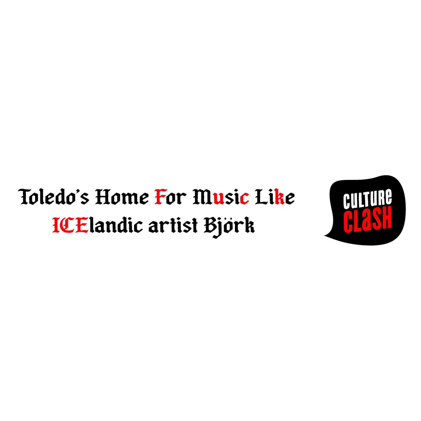 Culture Clash Exclusive Culture Clash - Bjork (Bumper Sticker)