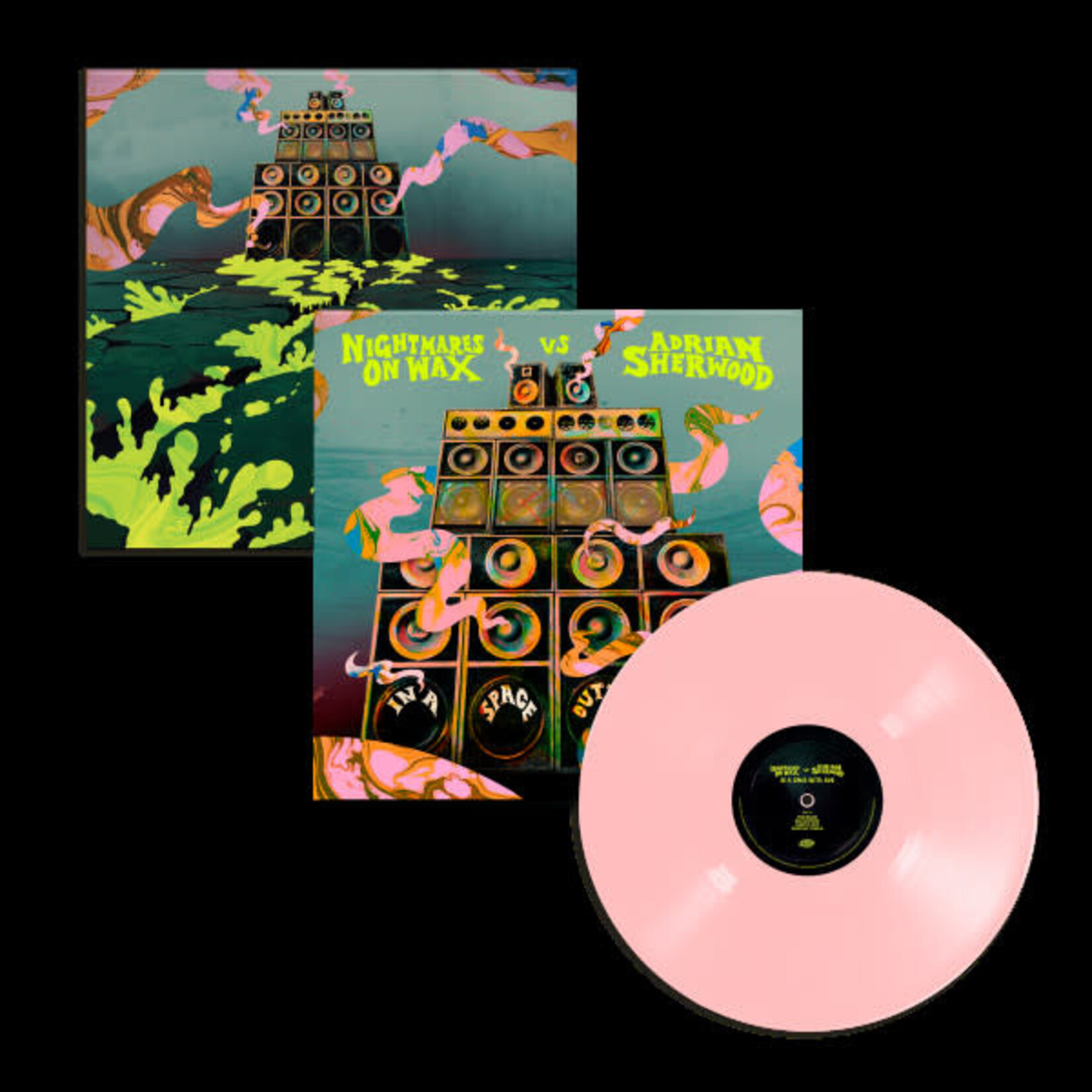Warp Nightmares On Wax vs Adrian Sherwood - In A Space Outta Dub (LP) [Light Rose]