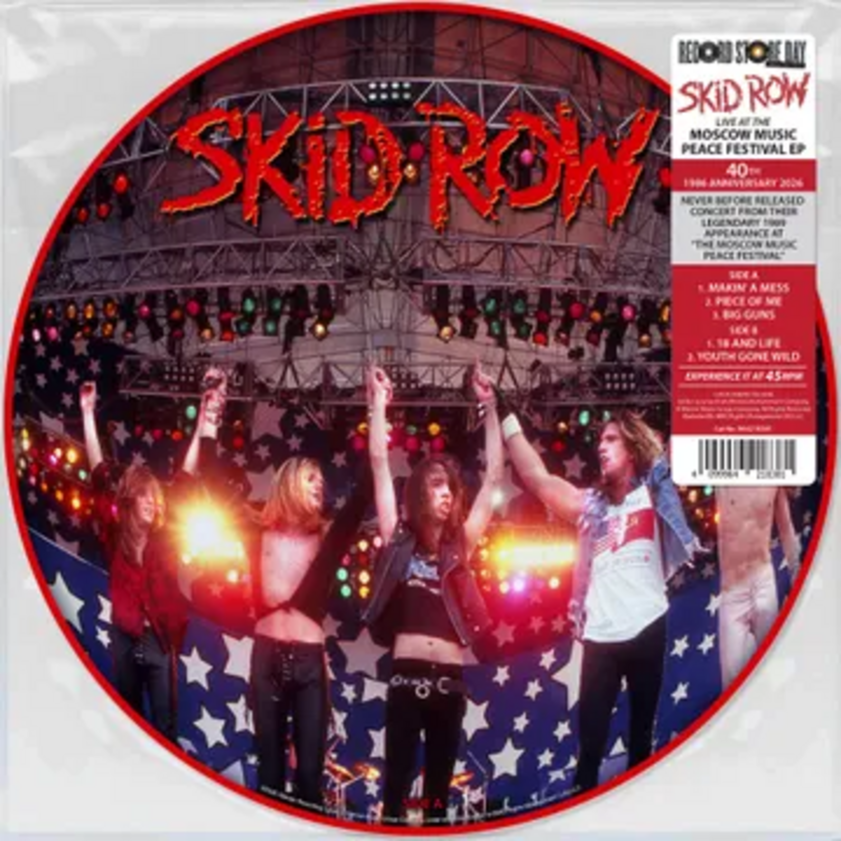 Record Store Day 2026 RSD2026 | Skid Row - Live At The Moscow Music Peace Festival (LP) [Pic]