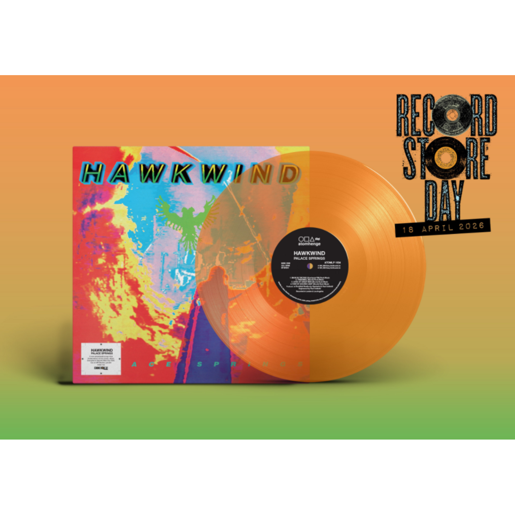 Record Store Day 2026 RSDUK2026 | Hawkwind - Palace Springs (LP) [Orange]