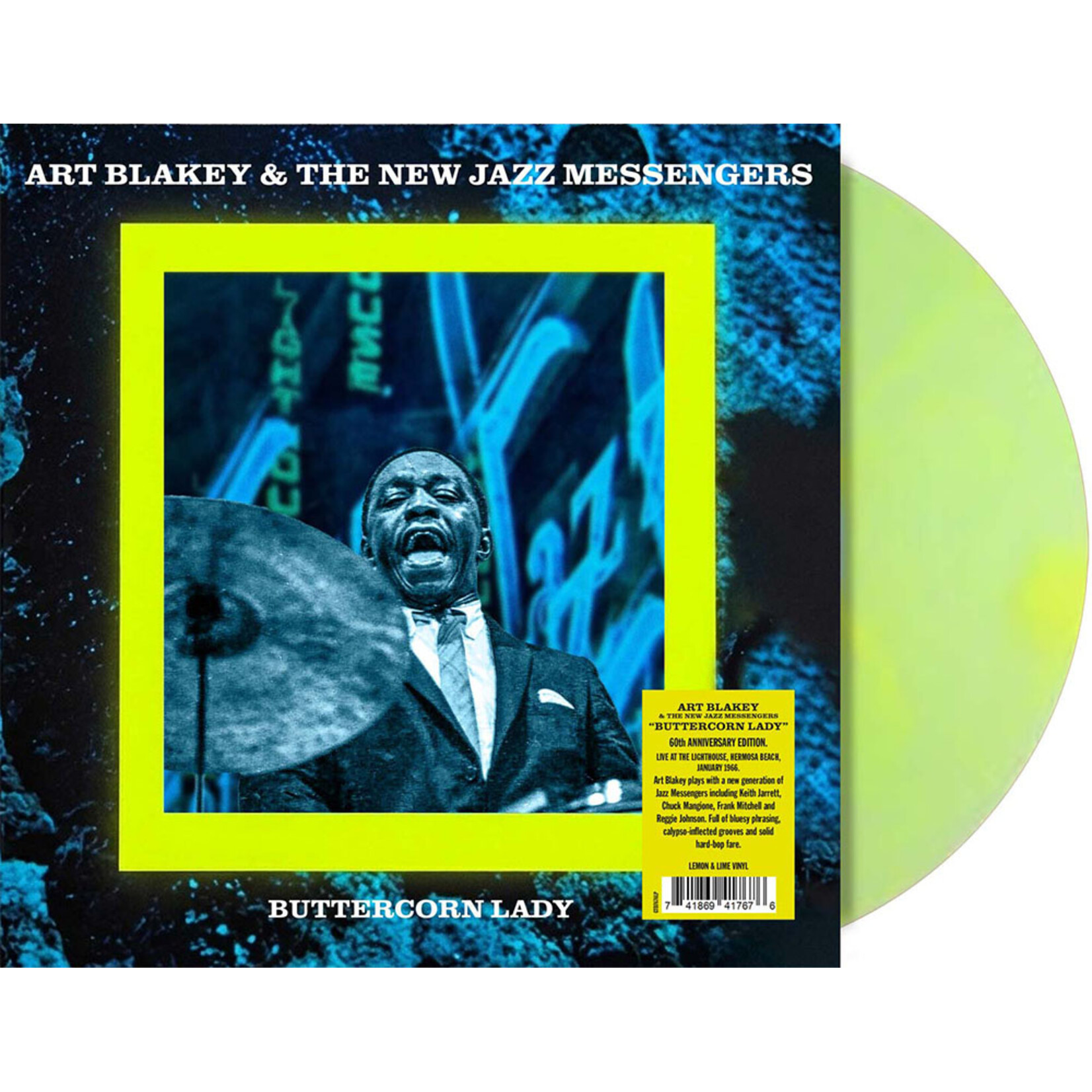 PRE-ORDER 06/19/26 | Art Blakey & The New Jazz Messengers - Buttercorn Lady: Live At The Lighthouse, Hermosa Beach, 1966 (LP) [Lemon Lime]
