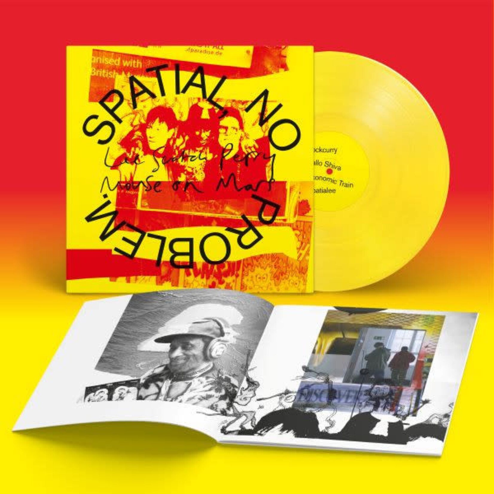 Domino Lee "Scratch" Perry & Mouse On Mars - Spatial, No Problem. (LP) [IEX Yellow]