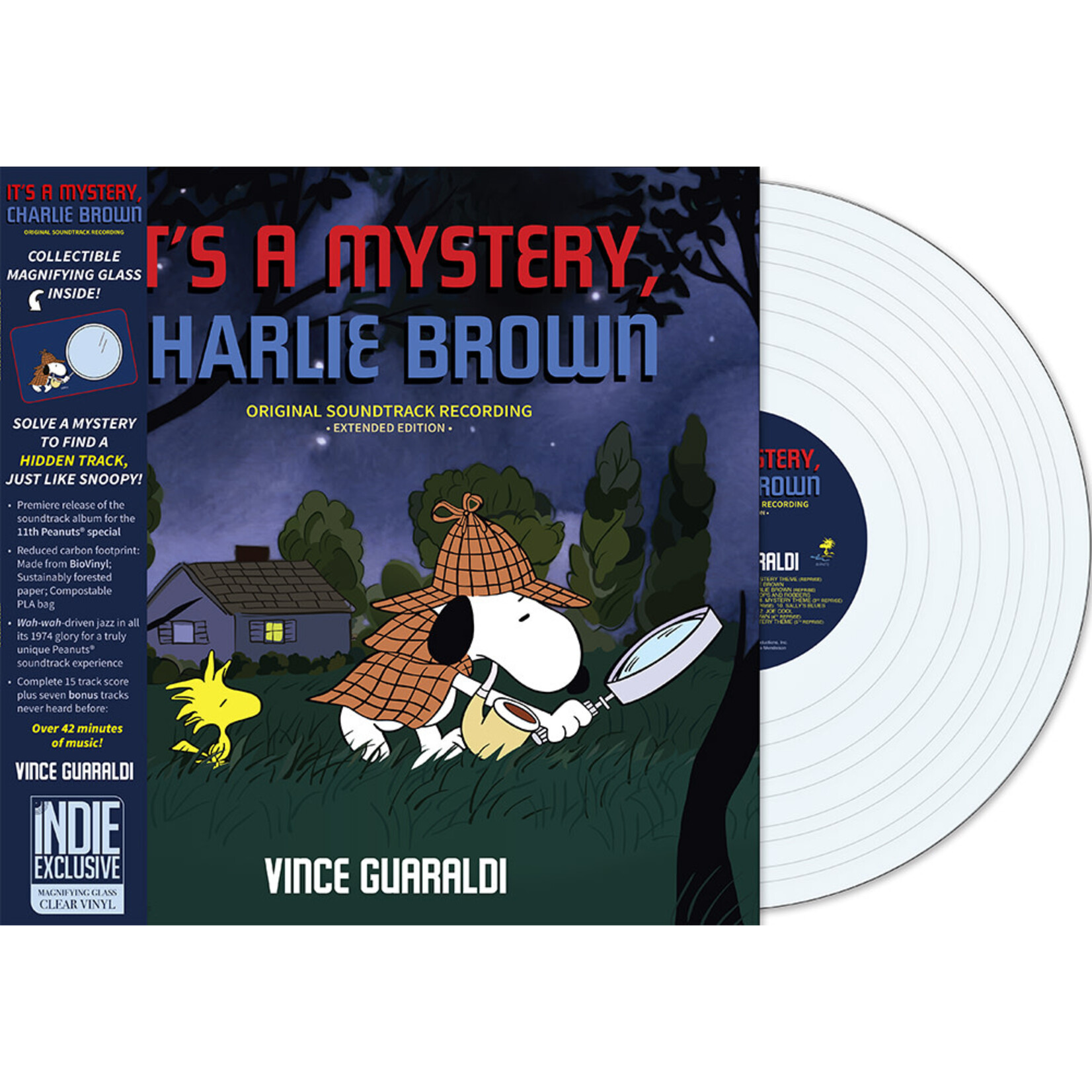 Think Indie Vince Guaraldi - It's A Mystery, Charlie Brown (LP) [Clear]