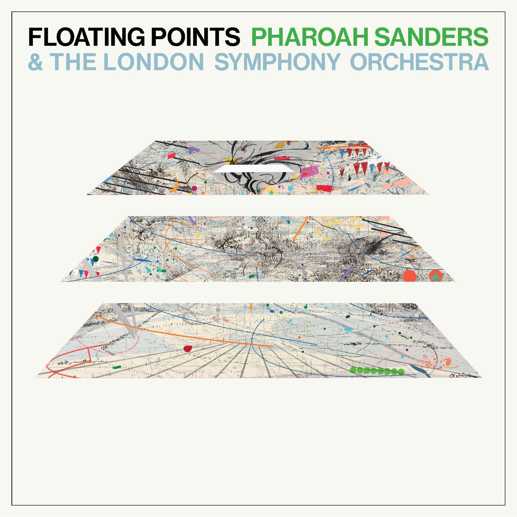 Luaka Bop Floating Points / Pharoah Sanders & The London Symphony Orchestra - Promises (LP) [Abiogenesis Blue/Green]