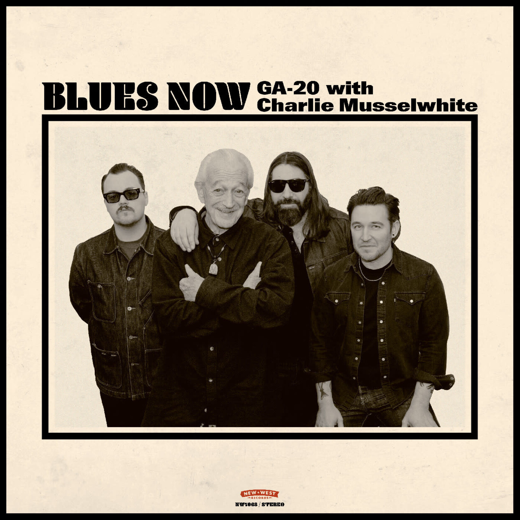 New West GA-20 with Charlie Musselwhite - Blues Now (LP) [Red Splatter SIGNED]