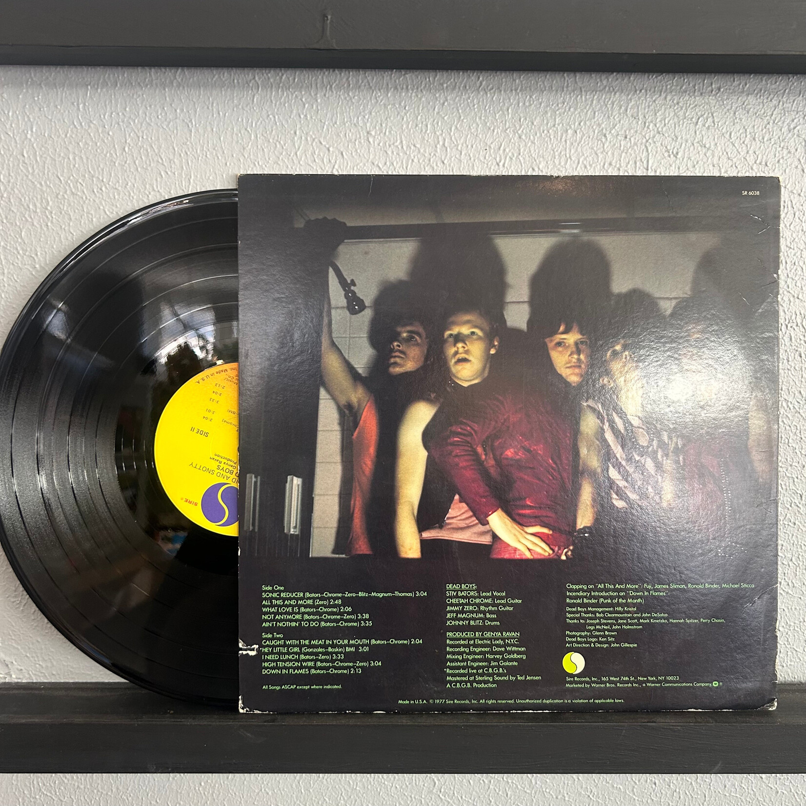 Dead Boys - Young Loud And Snotty (LP) [1977] {VG/VG}