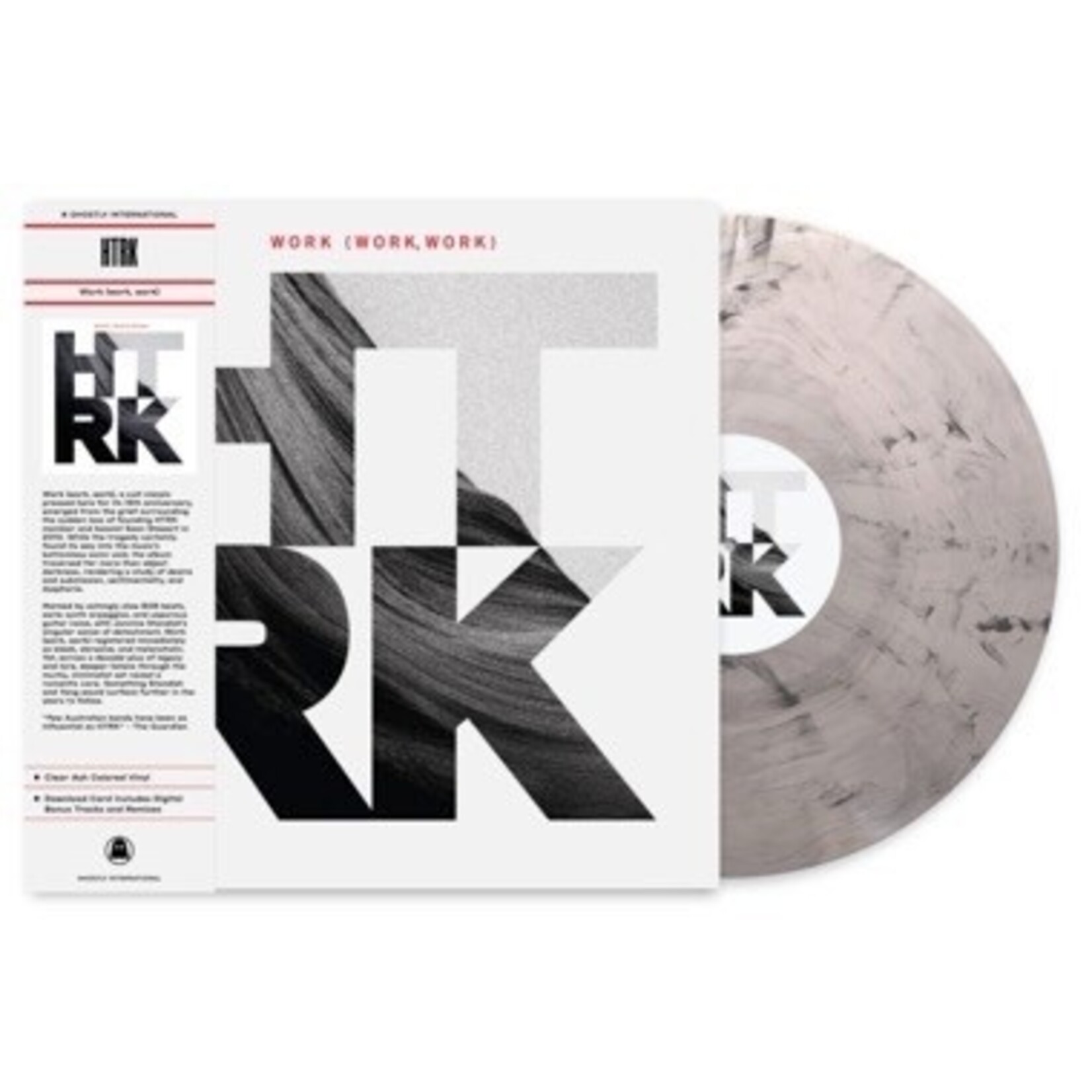 Ghostly International HTRK - Work (work, work) (LP) [Clear Ash]