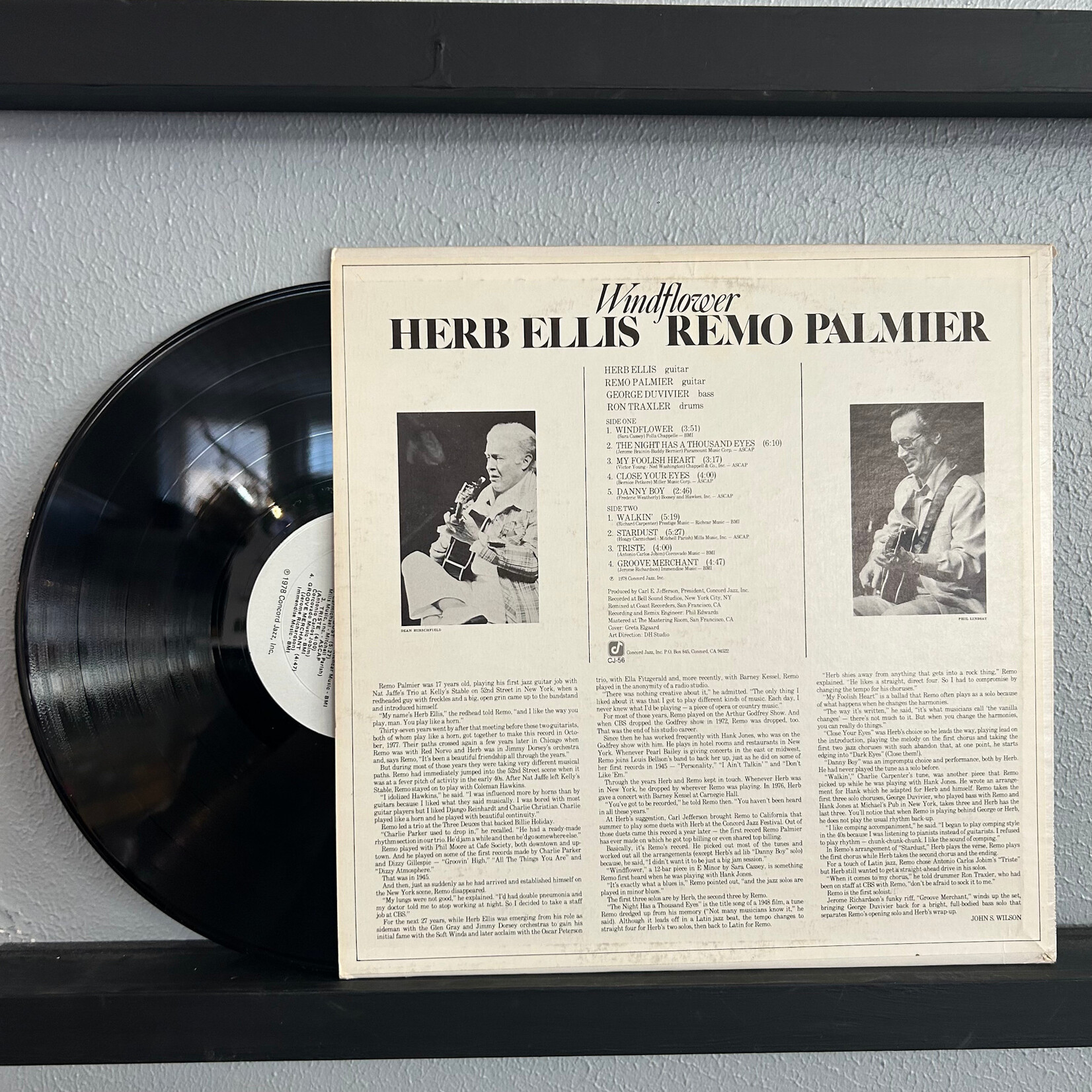Herb Ellis & Remo Palmier - Windflower (LP) [1978] {VG/VG-}