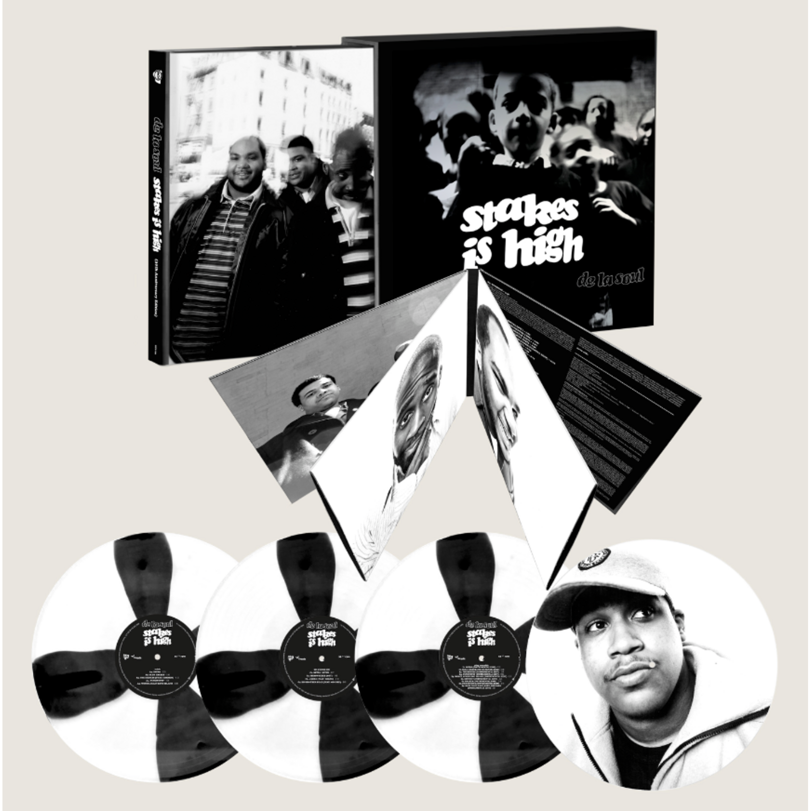 Chrysalis PRE-ORDER 10/23/26 | De La Soul - Stakes Is High (4LP) [30th Black/White Spoke]