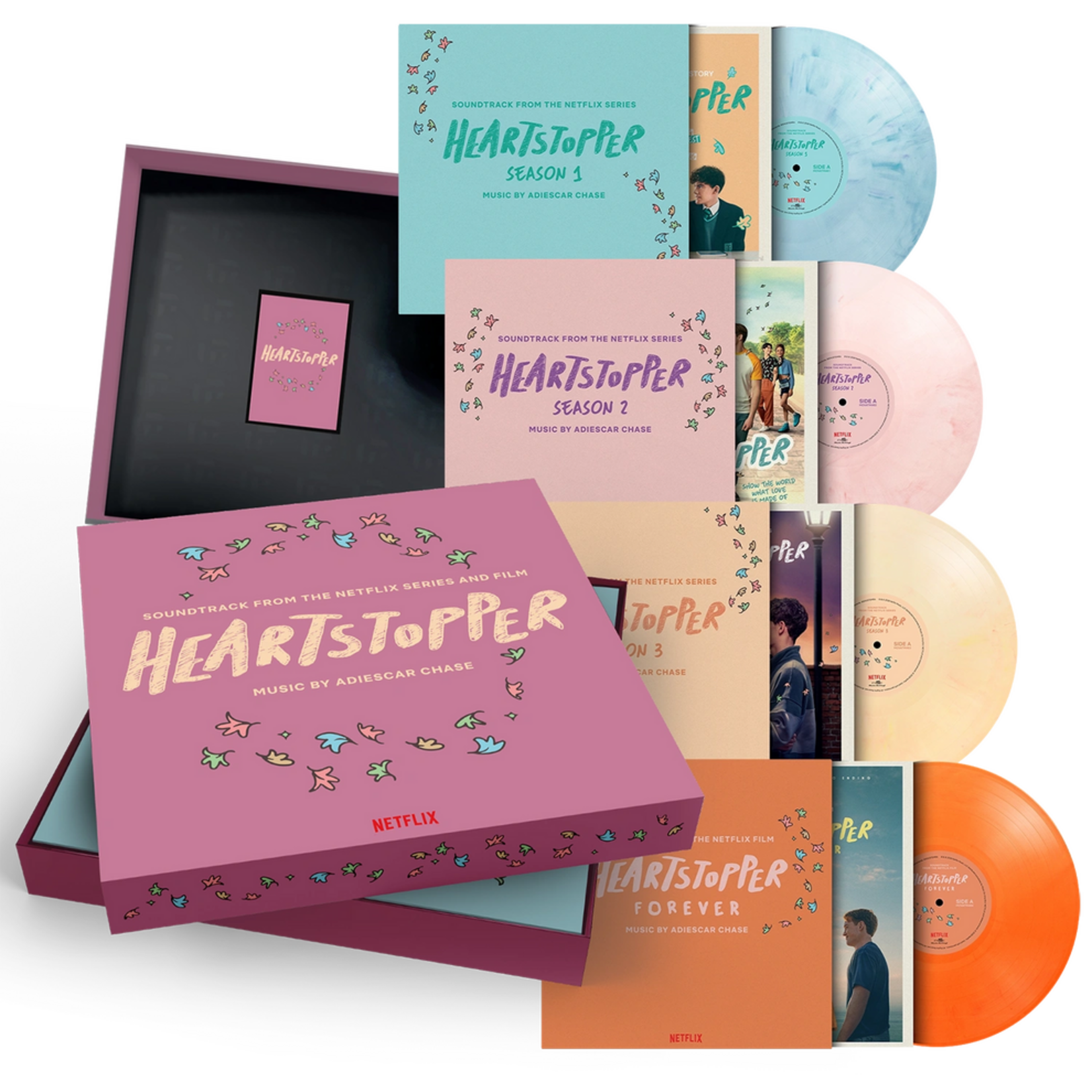 Music on Vinyl PRE-ORDER 09/18/26 | Adiescar Chase - Heartstopper OST (4LP) [Blue/Pink/Yellow/Orange]