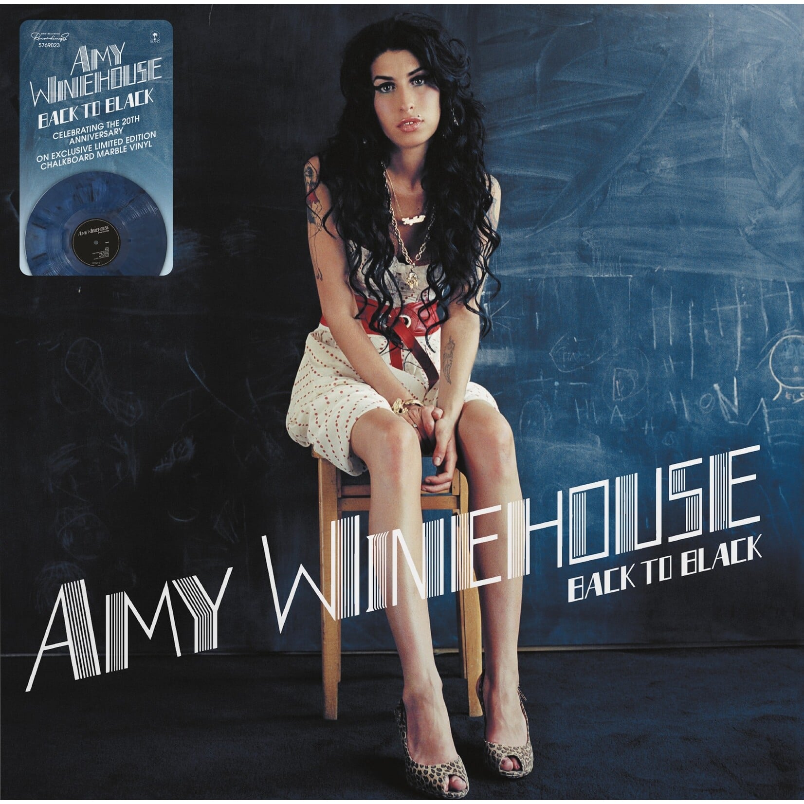 Republic PRE-ORDER 10/23/26 | Amy Winehouse - Back to Black (LP) [20th Chalkboard Marble]