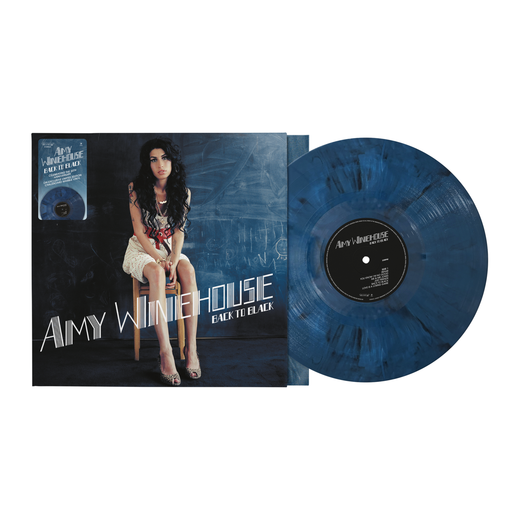 Republic PRE-ORDER 10/23/26 | Amy Winehouse - Back to Black (LP) [20th Chalkboard Marble]