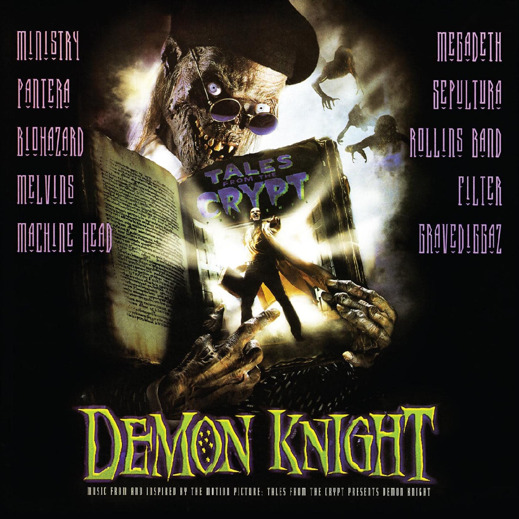 Real Gone PRE-ORDER 10/16/26 | V/A - Tales From The Crypt Presents: Demon Knight OST (LP) [Blue/White Cryptkeeper]