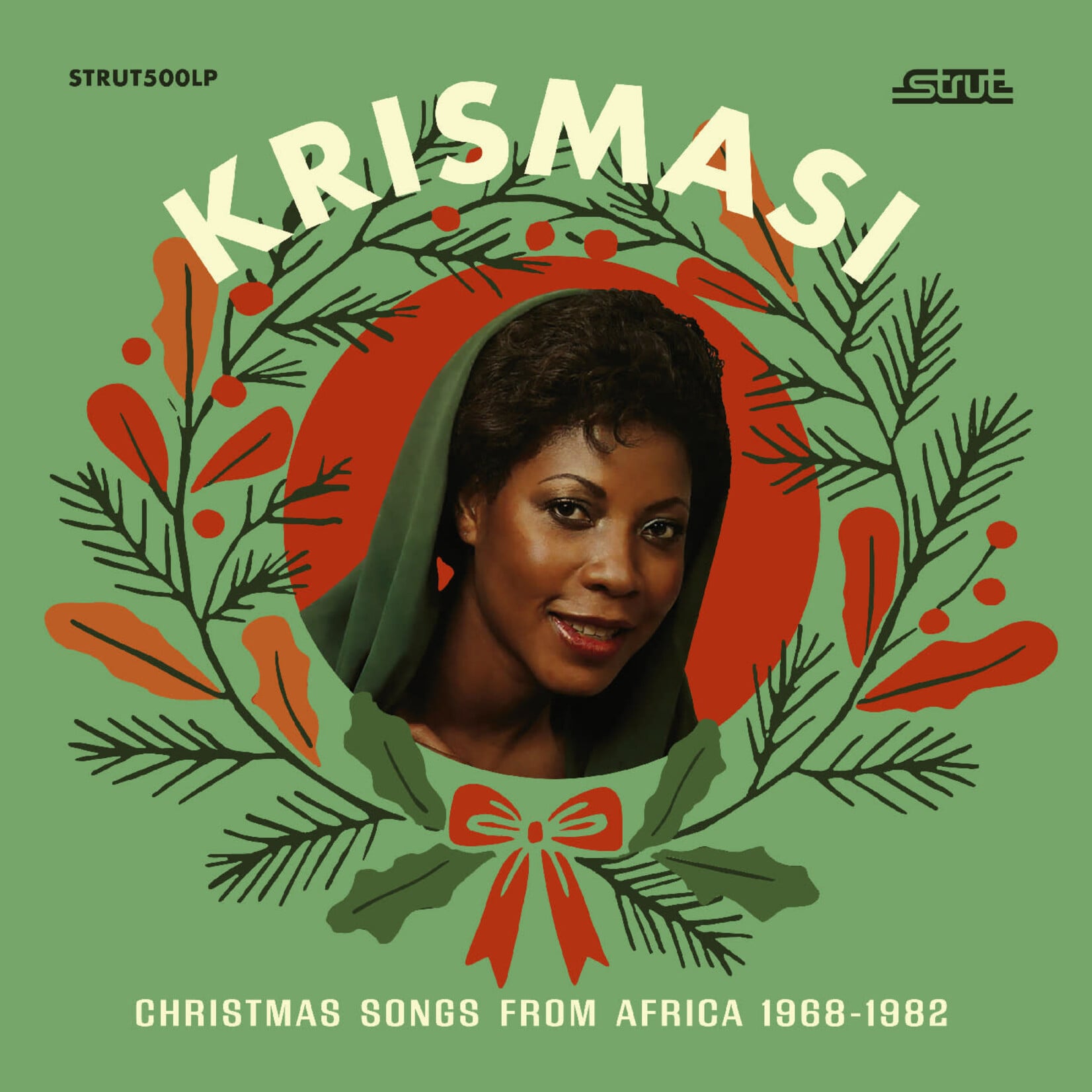 Strut PRE-ORDER 10/30/26 | V/A - Krismasi: Christmas Songs From Africa 1968-1982 (LP) [White/Red Inkplosion]