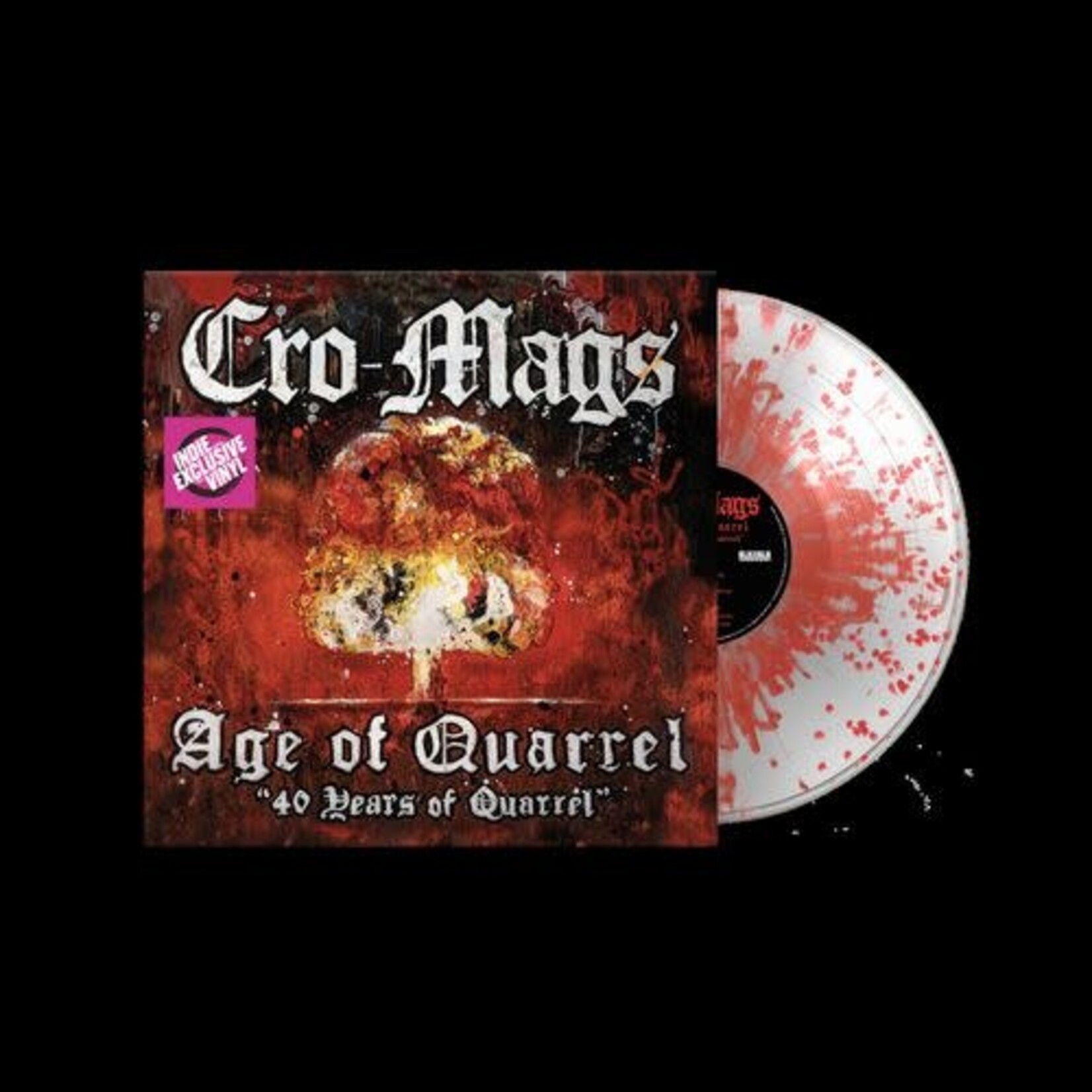 PRE-ORDER 11/13/26 | Cro-Mags - The Age of Quarrel: 40 Years of Quarrel (LP) [IEX Crystal Red Splatter]