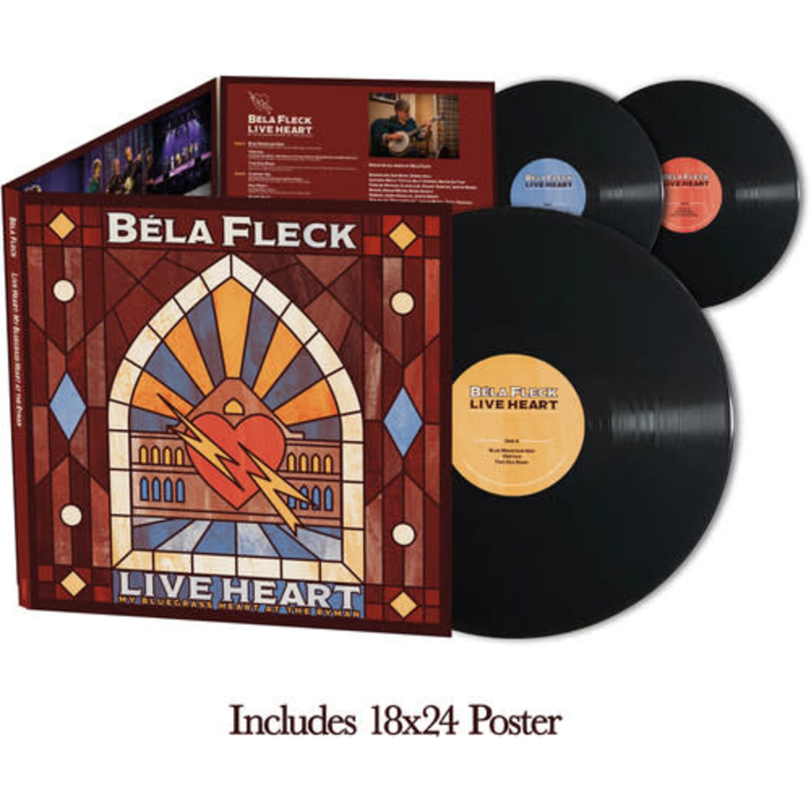 PRE-ORDER 10/16/26 | Bela Fleck - Live Heart: My Bluegrass Heart At The Ryman (3LP)