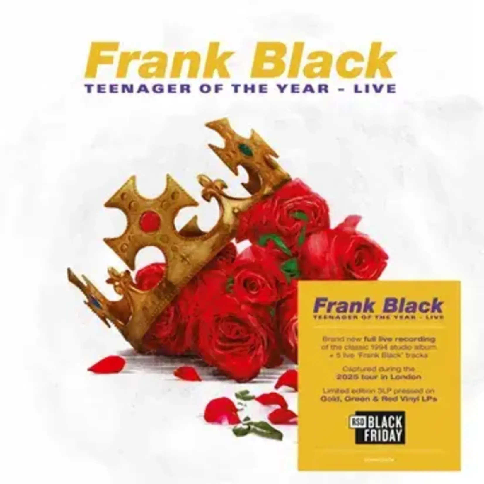 RSD Black Friday RSDBF26 | Frank Black - Teenager Of The Year: Live (3LP) [Gold/Green/Red]