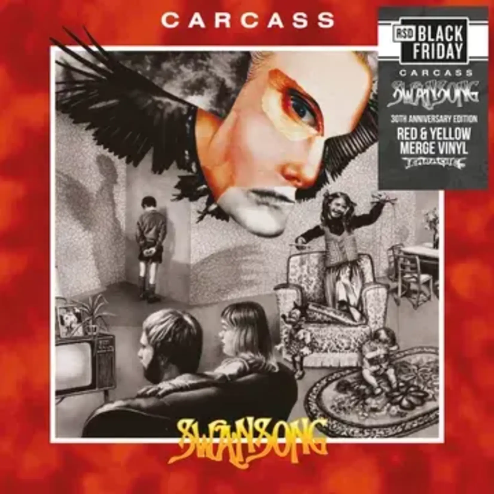 RSD Black Friday RSDBF26 | Carcass - Swansong (LP) [Red/Yellow]