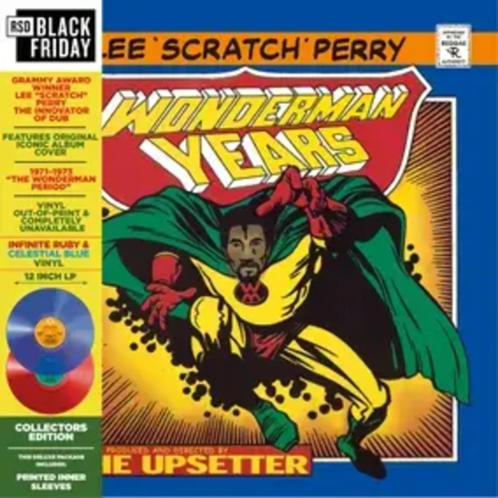 RSD Black Friday RSDBF26 | Lee Scratch Perry - Wonderman Years Vol 1 (2LP) [Ruby/Blue]
