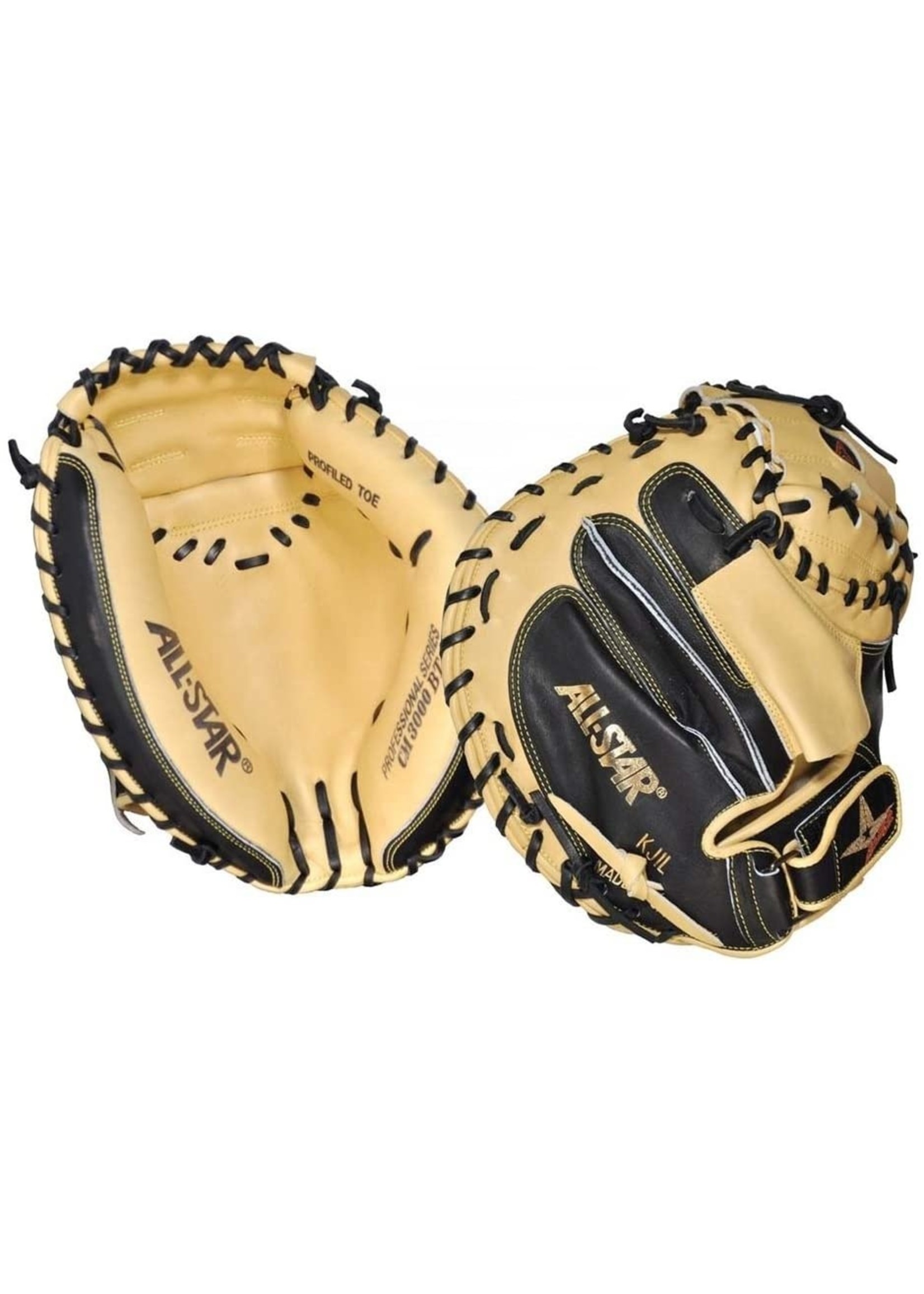 ALL STAR Pro Elite Catchers Mitt (Blk/Tan) - 33.5"