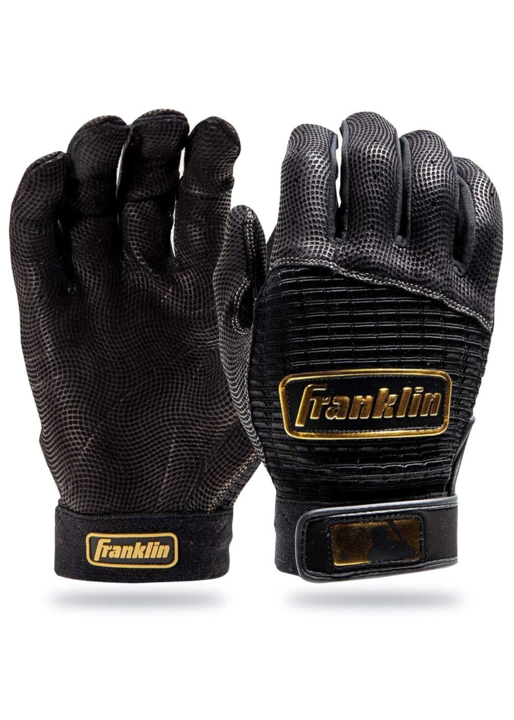 FRANKLIN MLB Pro Classic Batting Gloves - Black/Gold