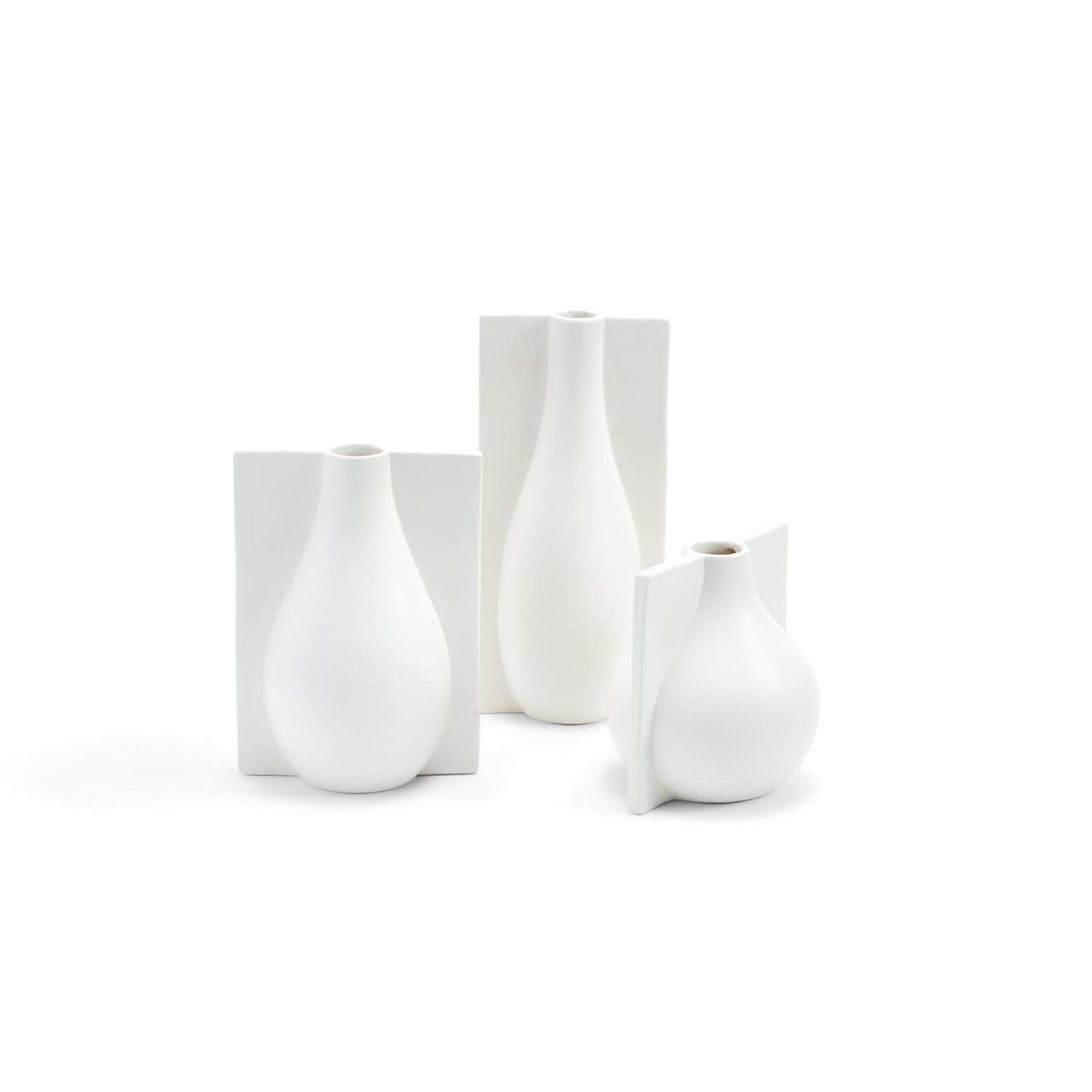 TWOS COMPANY WHITE VASE ASSORTED