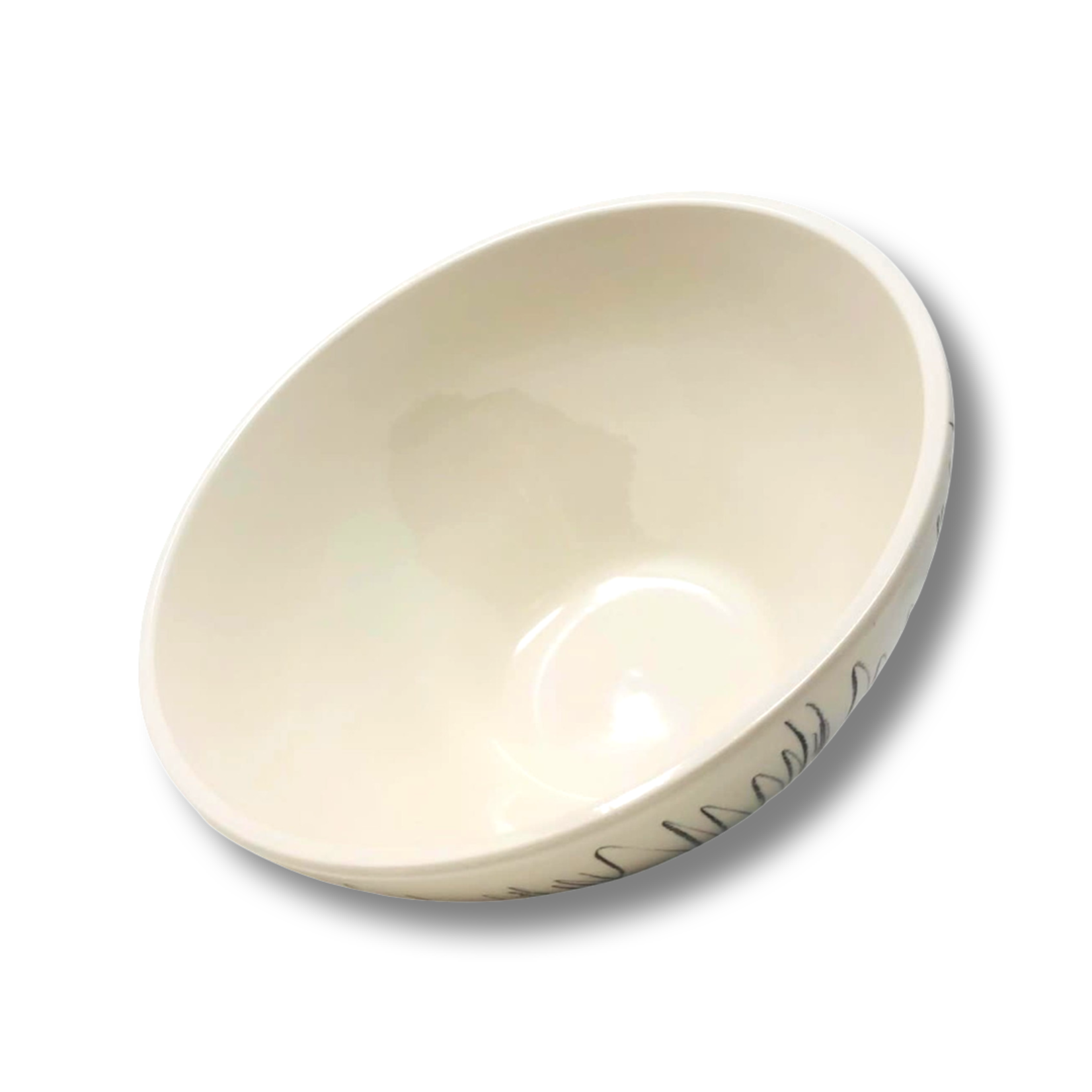 BLK BOTTOM/DRW TOP MED TL BOWL