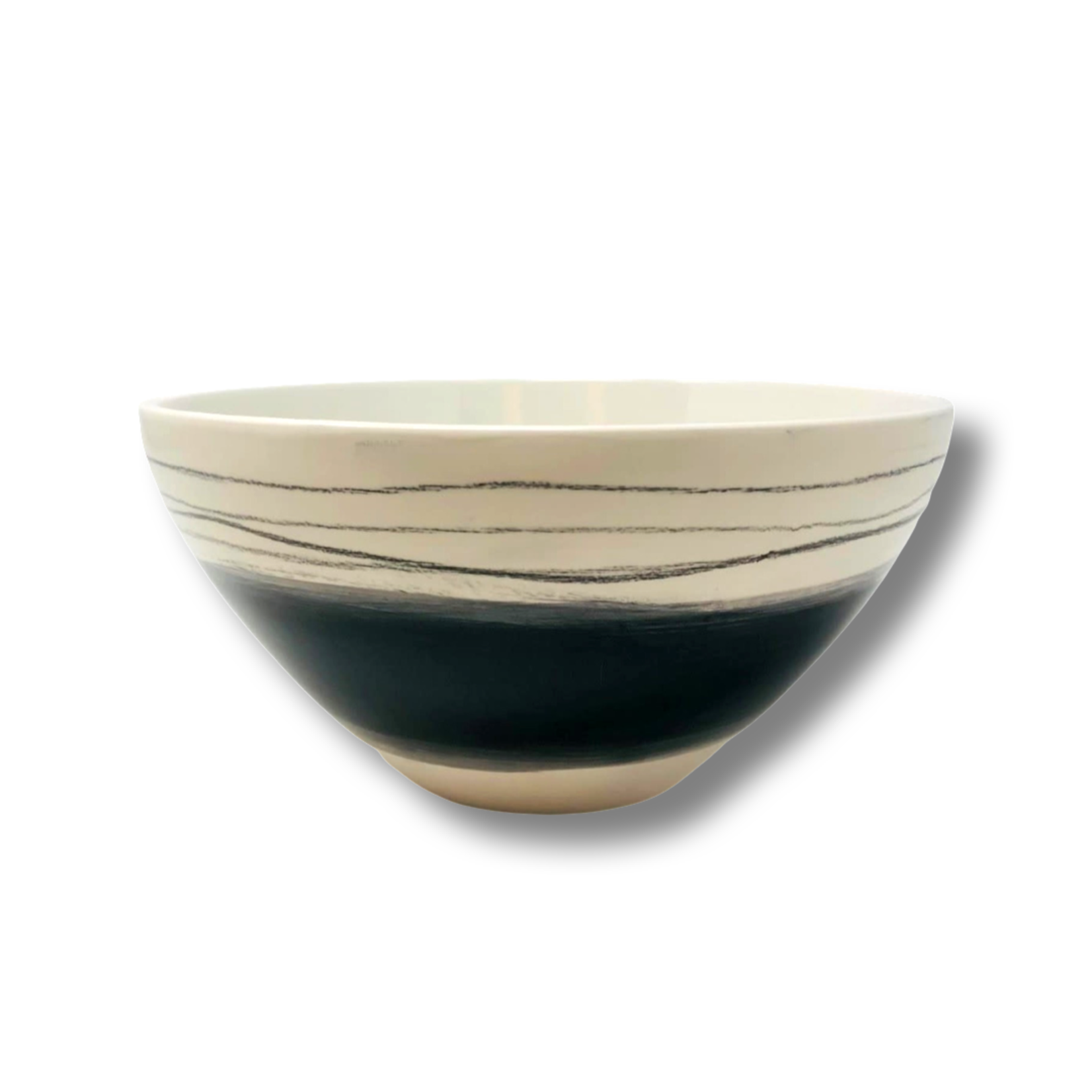BLK BOTTOM/DRW TOP MED TL BOWL