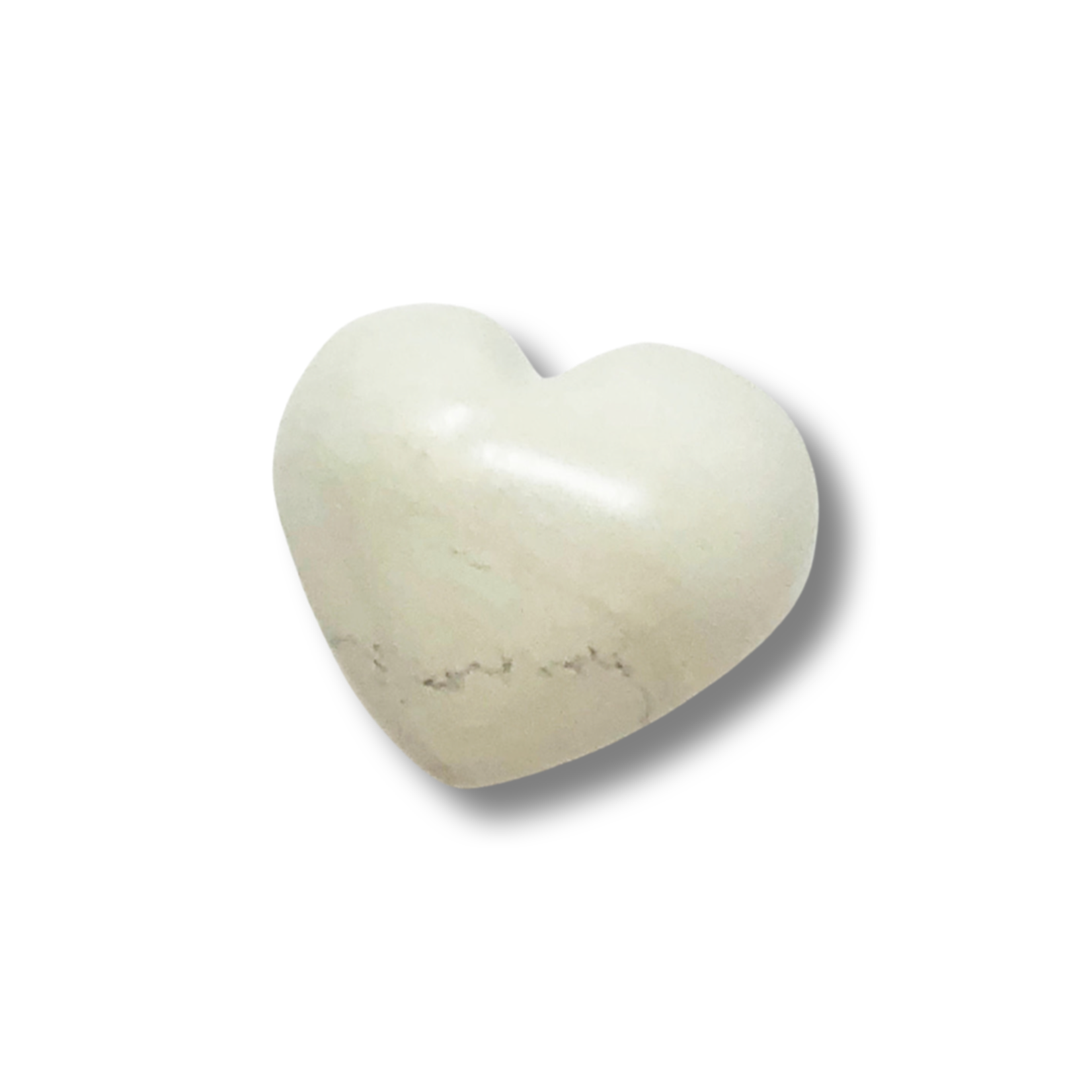 SWAHILI IMPORTS WHITE SOAPSTONE HEARTS