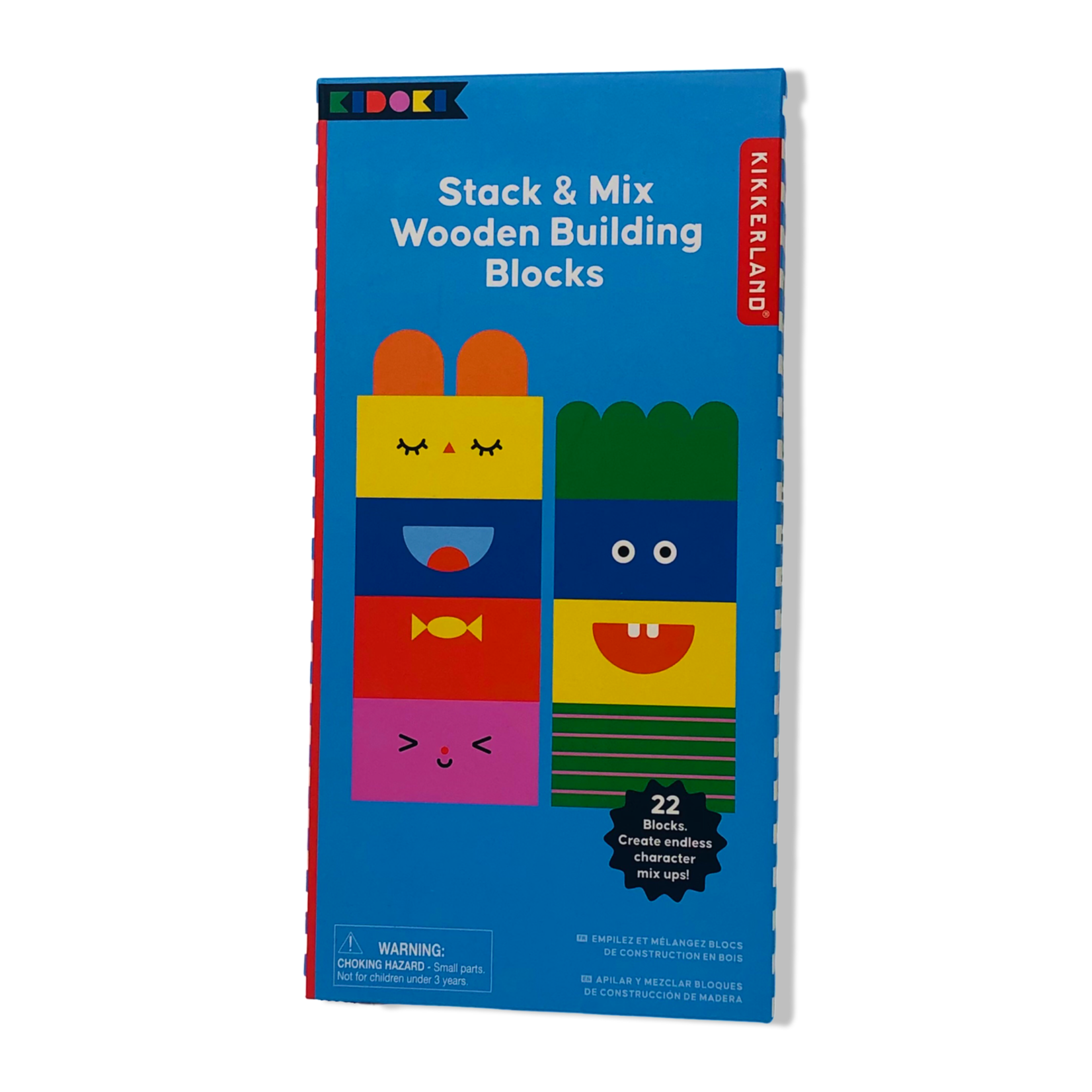 KIKKERLAND DESIGN STACK & MIX WOODEN BUILDING BLOCKS