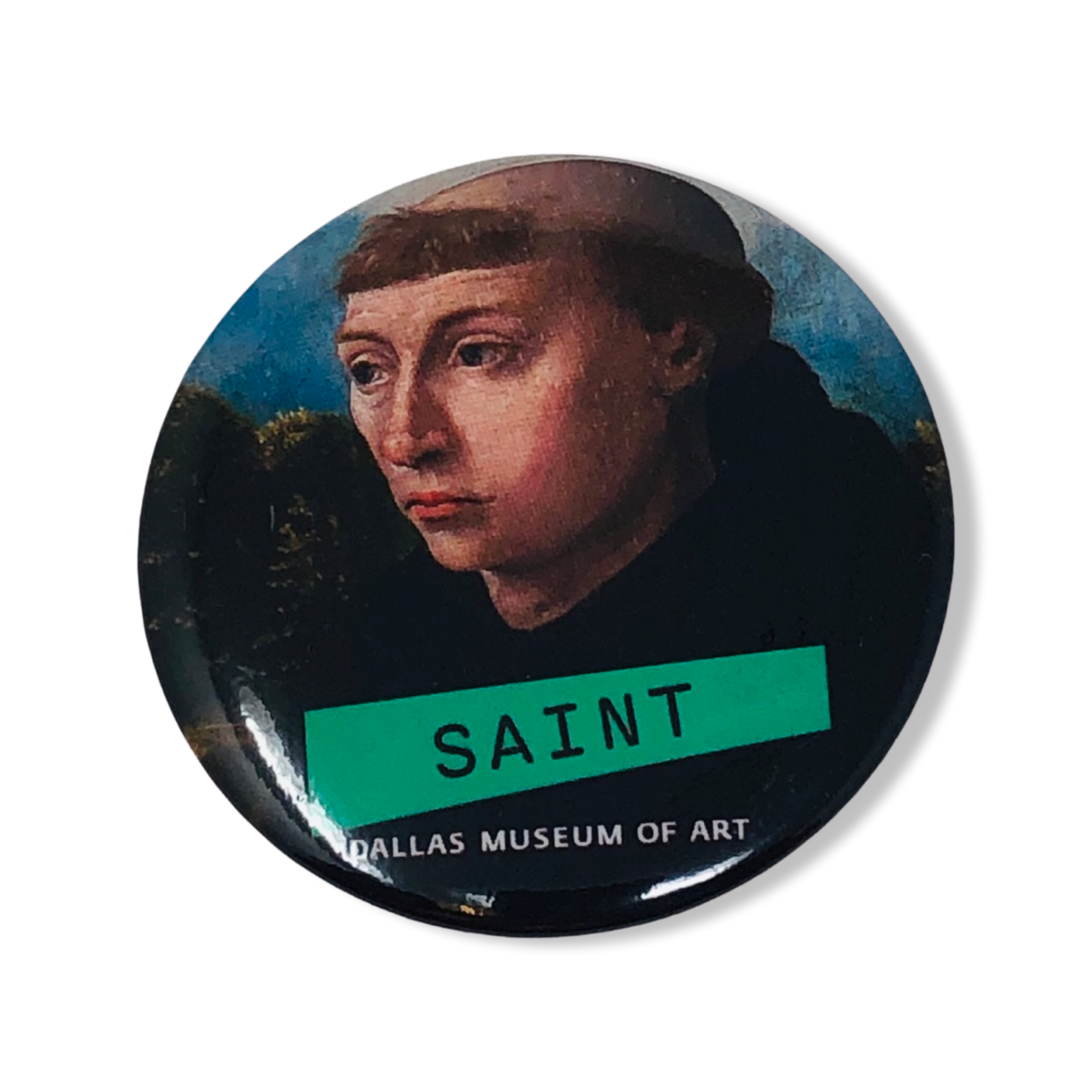 BUTTON TRIPTYCH WITH SAINT LUKE