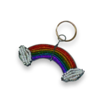 RAINBOW BEADED KEYRING