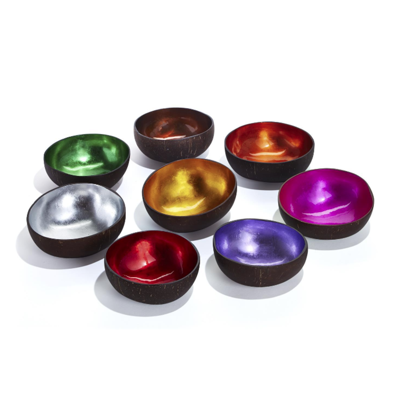 TWOS COMPANY SHIMMERING FOIL LACQUERED BOWL