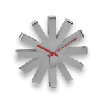 RIBBON WALL CLOCK STAINLESS STEEL